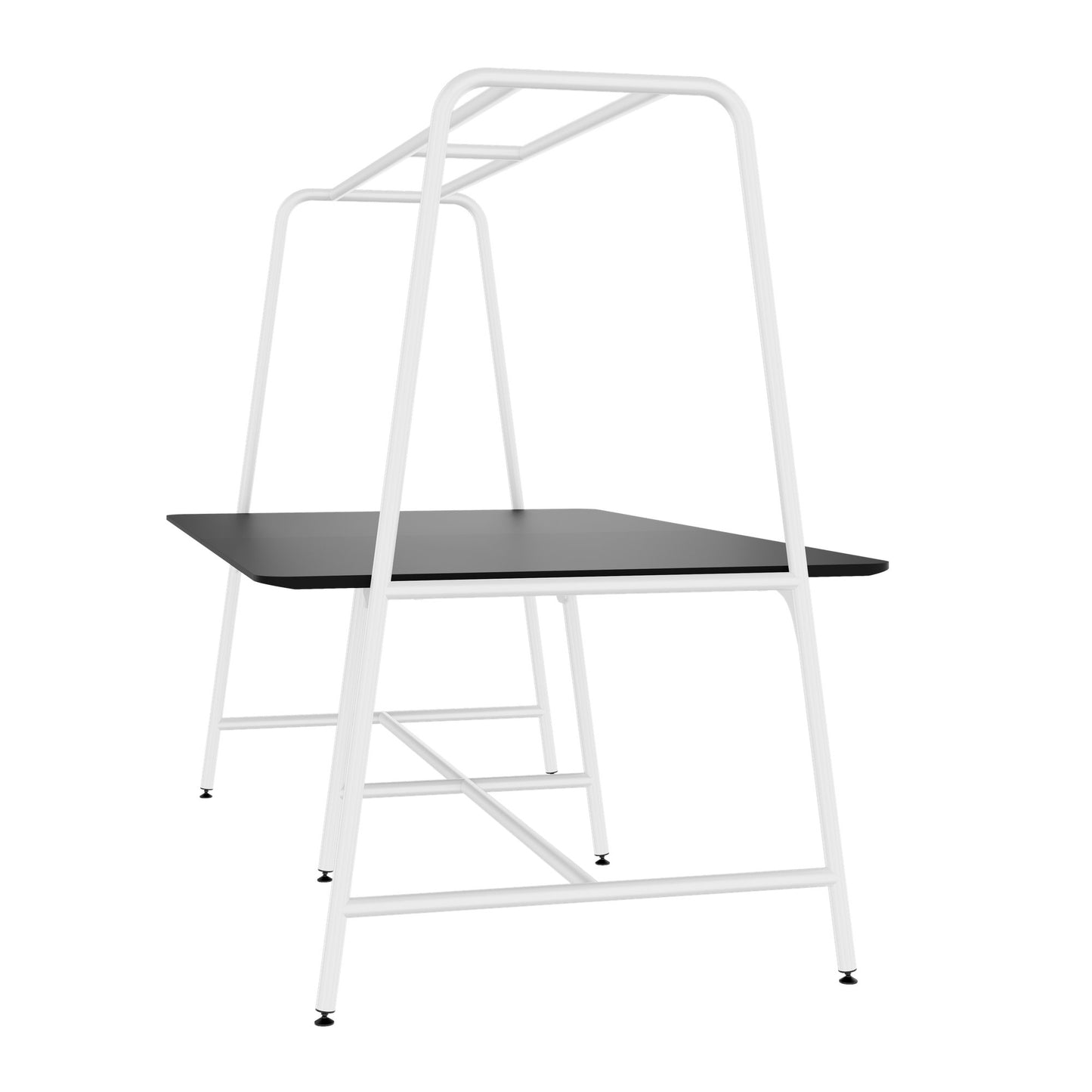 ROUND Multipurpose Tisch | 2400 - 2800 x 740 - 1050 mm, Fenix Schwarz