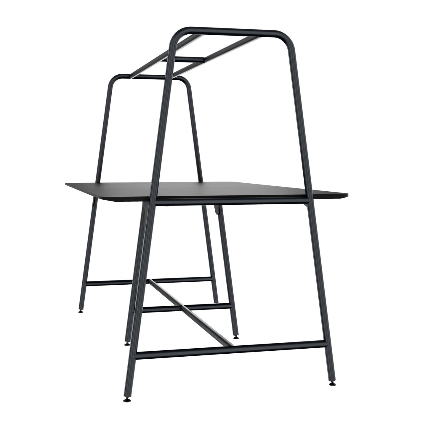 ROUND Multipurpose Tisch | 2400 - 2800 x 740 - 1050 mm, Fenix Schwarz