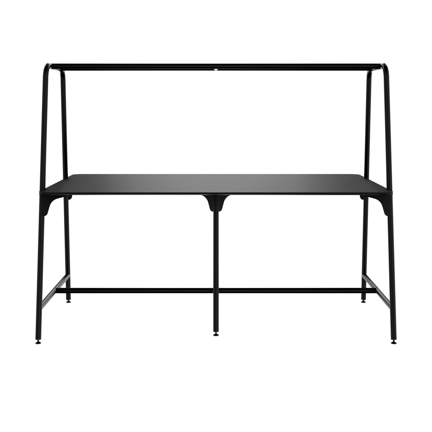 ROUND Multipurpose Tisch | 2400 - 2800 x 740 - 1050 mm, Fenix Schwarz