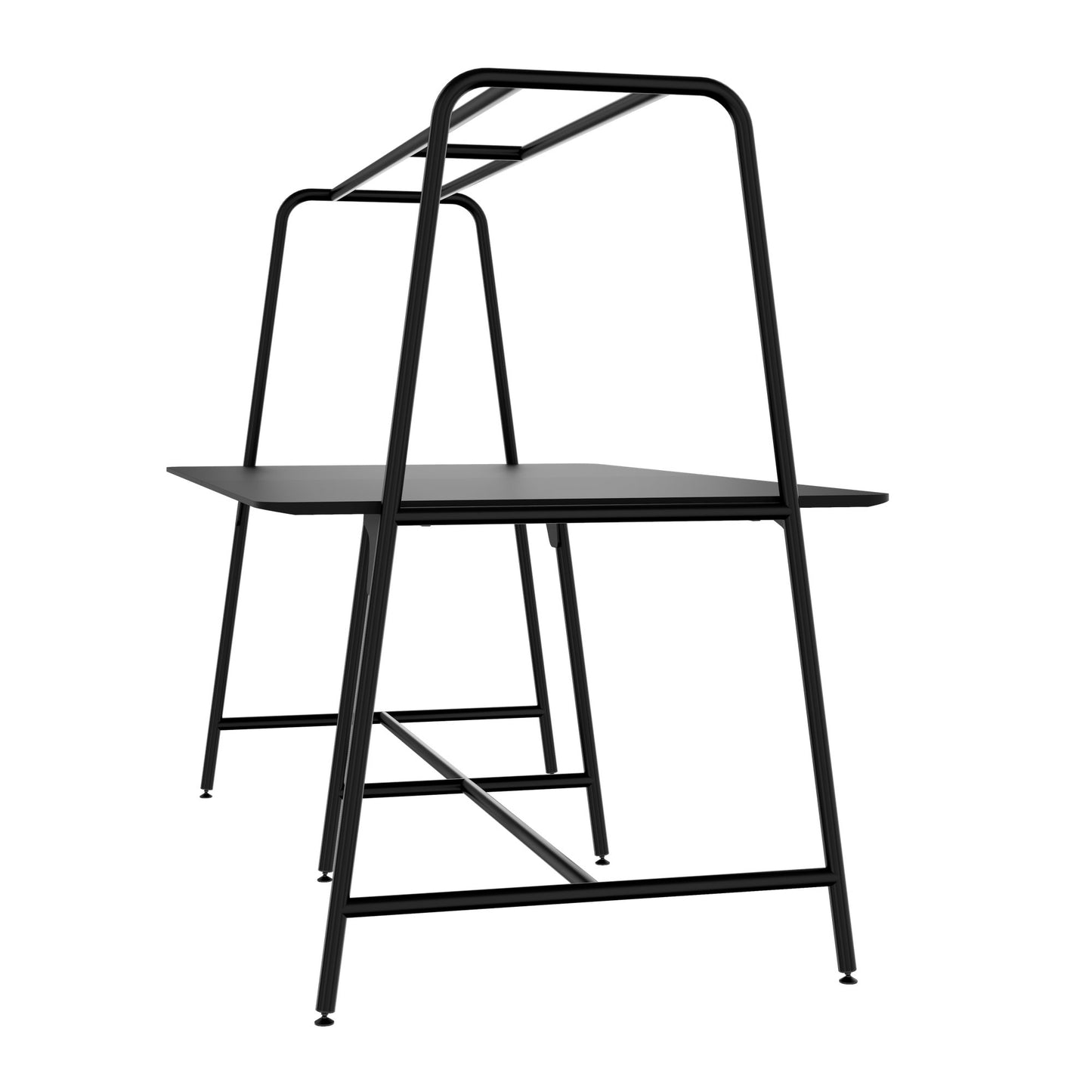ROUND Multipurpose Tisch | 2400 - 2800 x 740 - 1050 mm, Fenix Schwarz