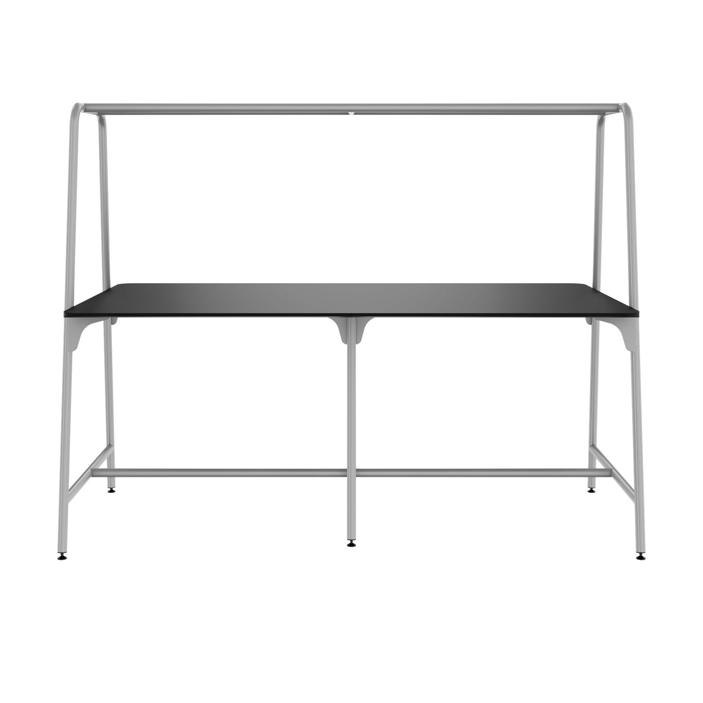 ROUND Multipurpose Tisch | 2400 - 2800 x 740 - 1050 mm, Fenix Schwarz