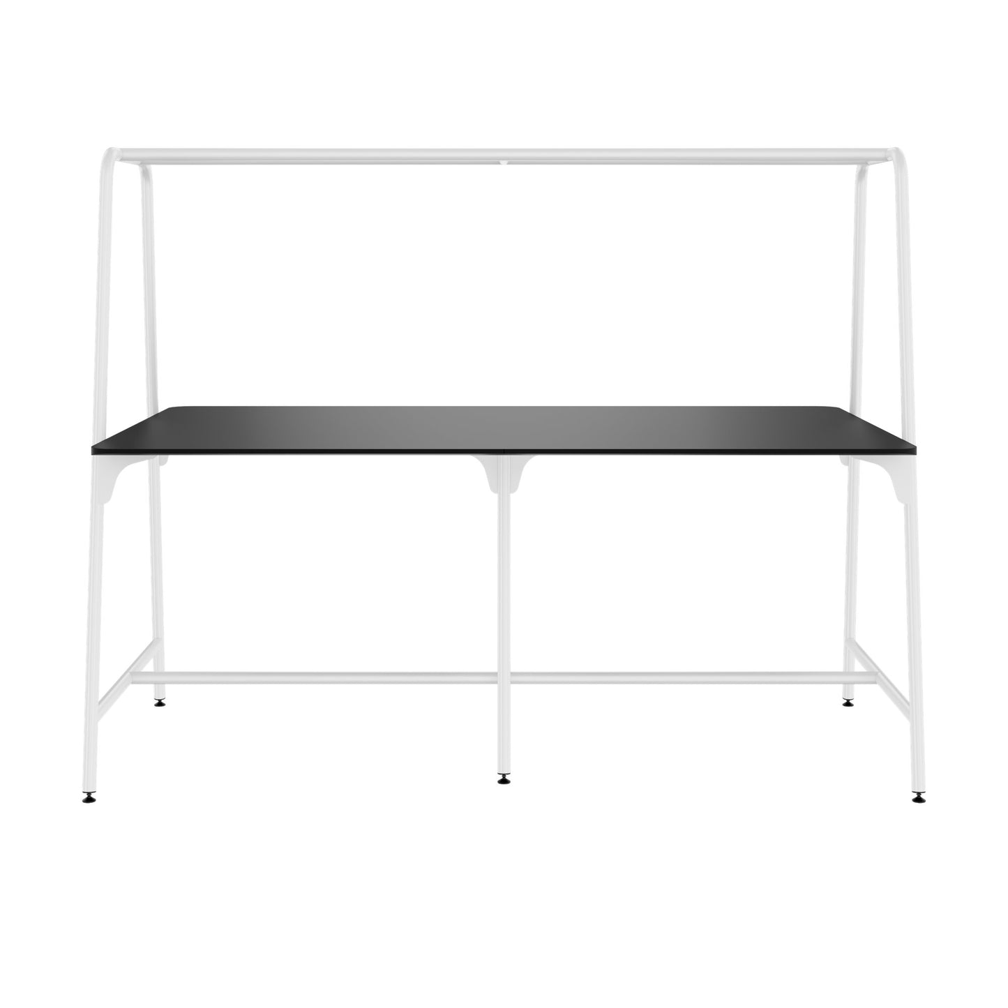 ROUND Multipurpose Tisch | 2400 - 2800 x 740 - 1050 mm, Fenix Schwarz