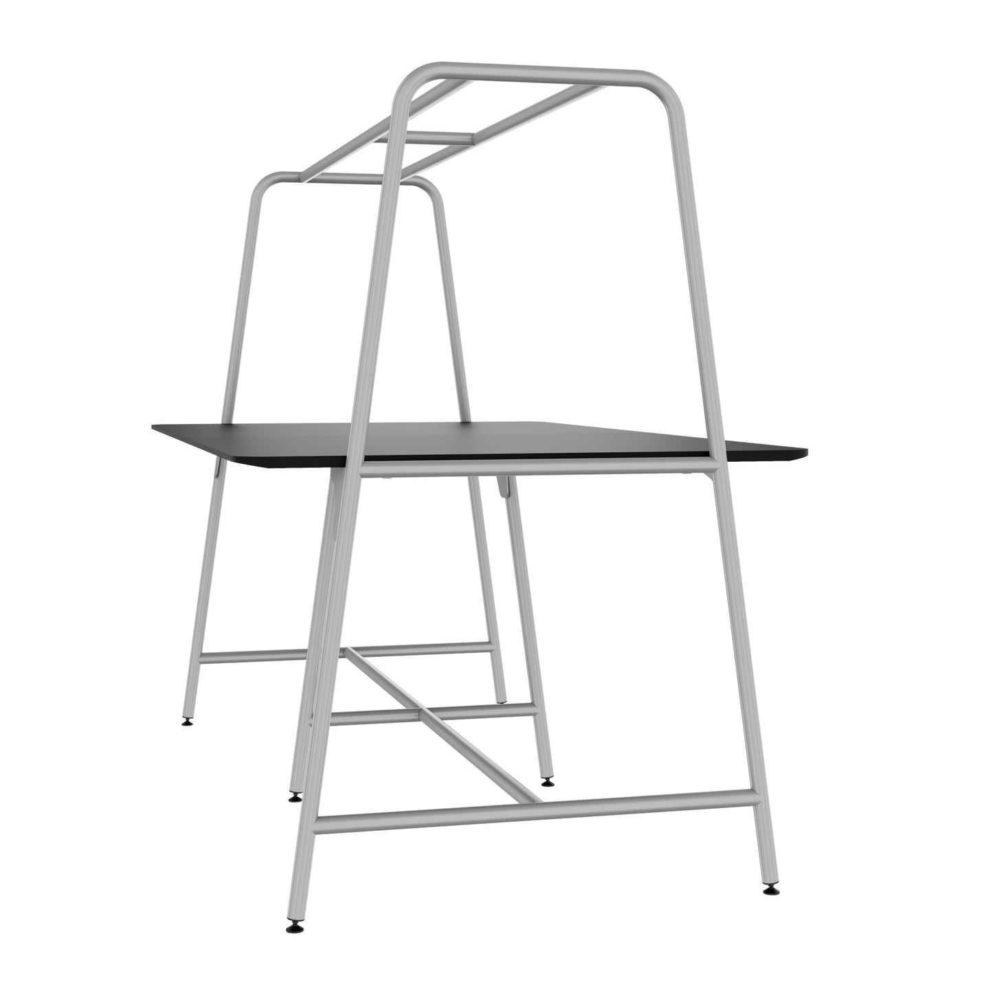 ROUND Multipurpose Tisch | 2400 - 2800 x 740 - 1050 mm, Fenix Schwarz