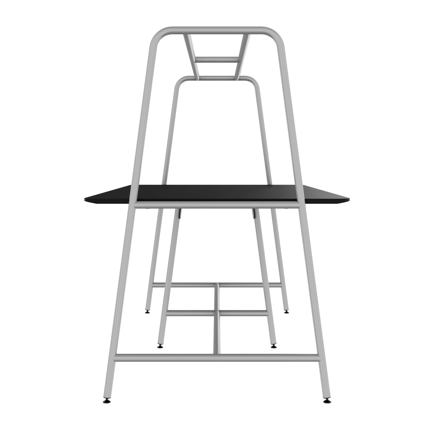 ROUND Multipurpose Tisch | 2400 - 2800 x 740 - 1050 mm, Fenix Schwarz