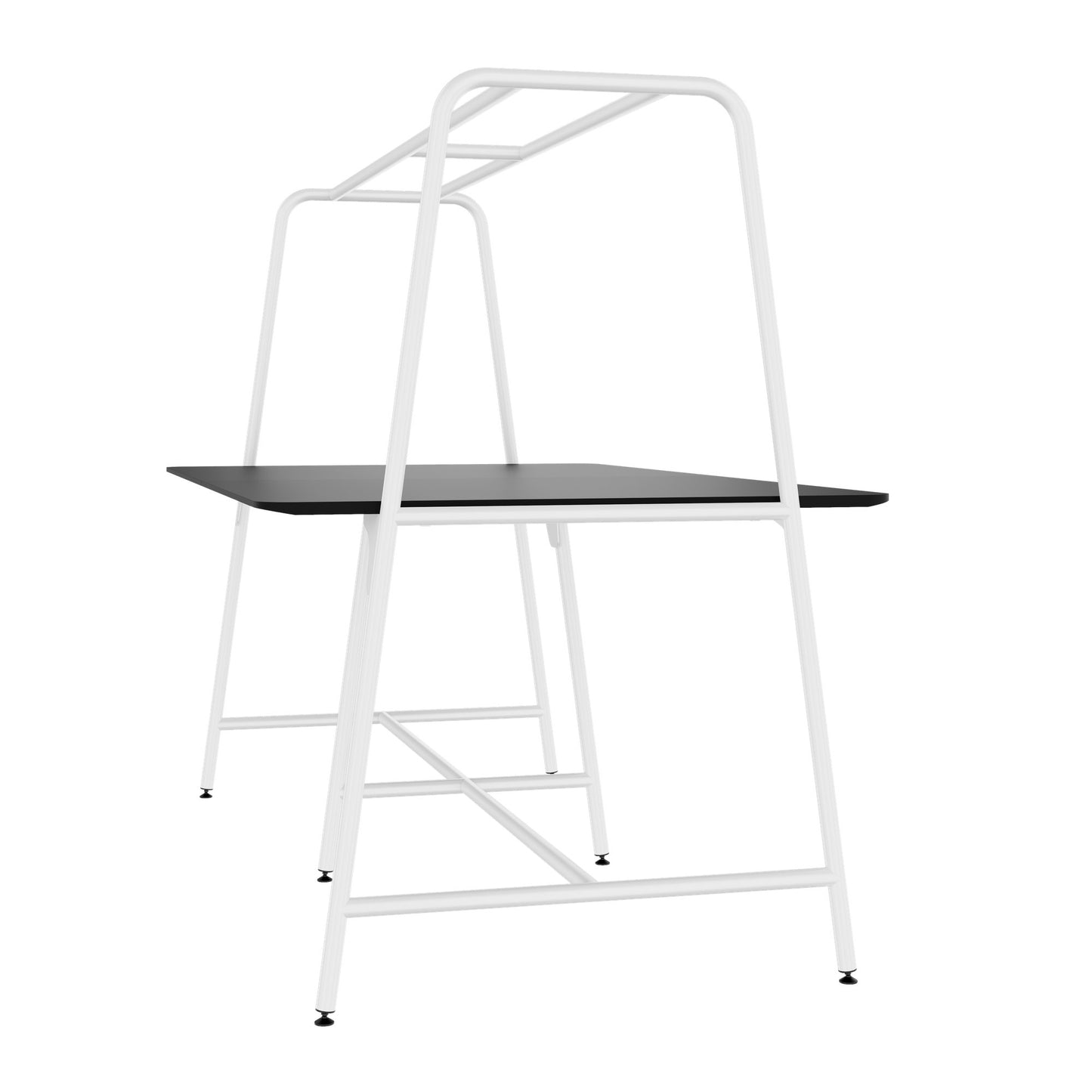 ROUND Multipurpose Tisch | 2400 - 2800 x 740 - 1050 mm, Fenix Schwarz