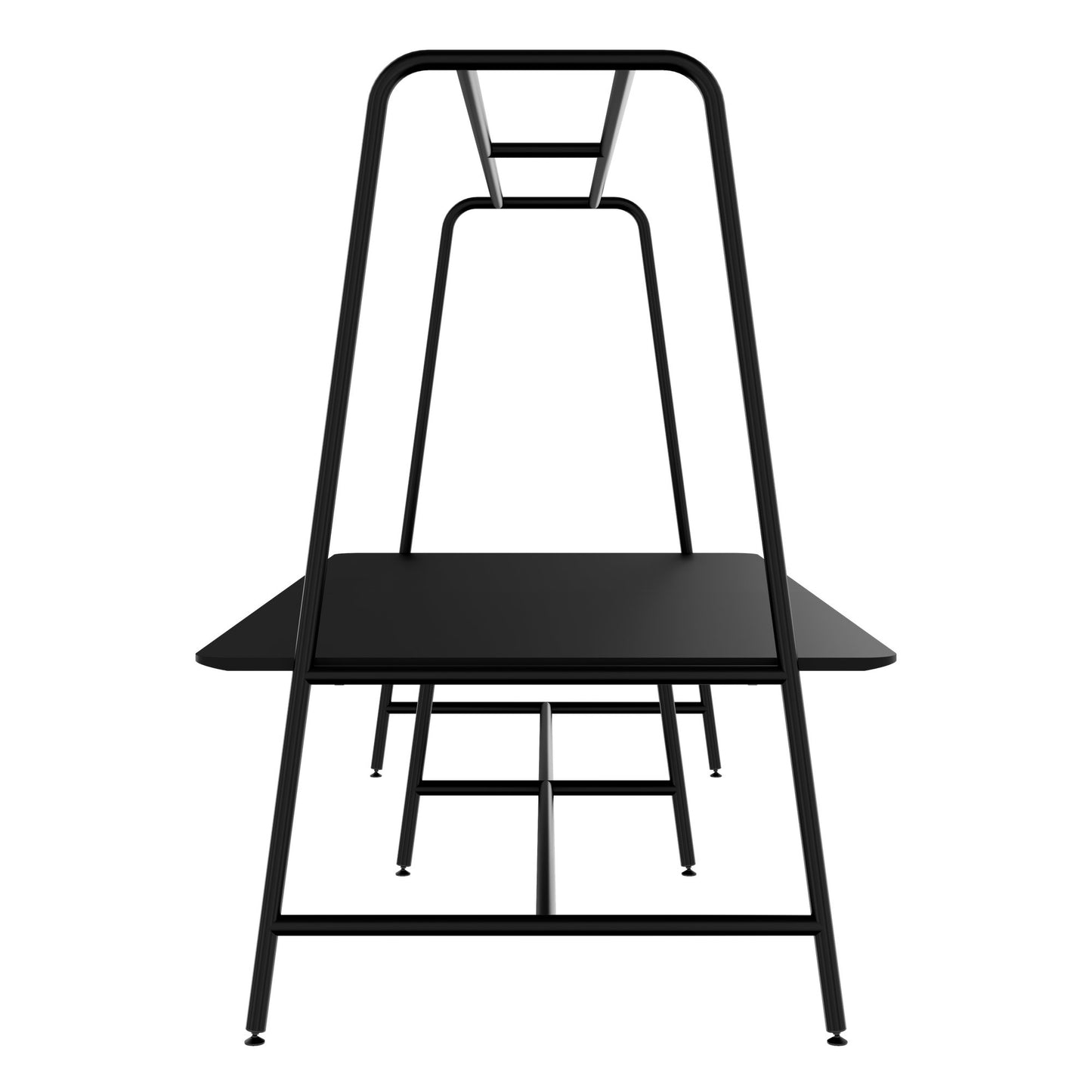 ROUND Multipurpose Tisch | 2400 - 2800 x 740 - 1050 mm, Fenix Schwarz