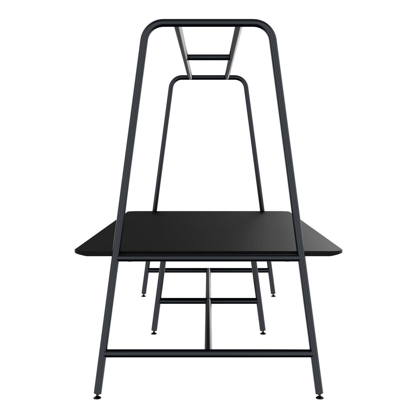 ROUND Multipurpose Tisch | 2400 - 2800 x 740 - 1050 mm, Fenix Schwarz