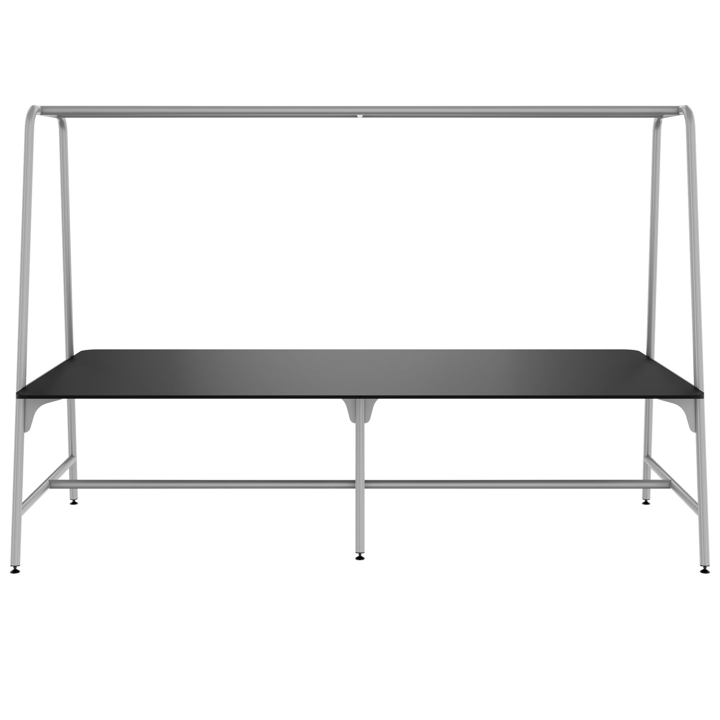 ROUND Multipurpose Tisch | 2400 - 2800 x 740 - 1050 mm, Fenix Schwarz