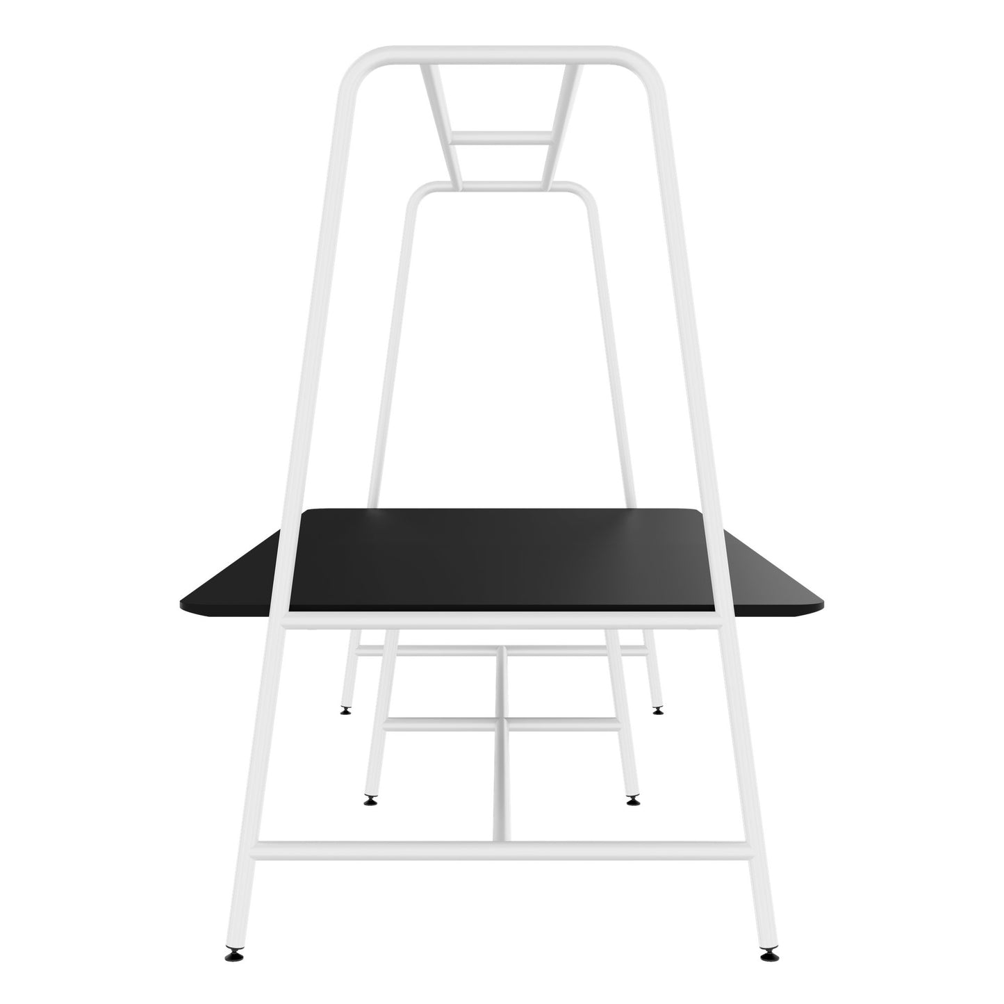 ROUND Multipurpose Tisch | 2400 - 2800 x 740 - 1050 mm, Fenix Schwarz
