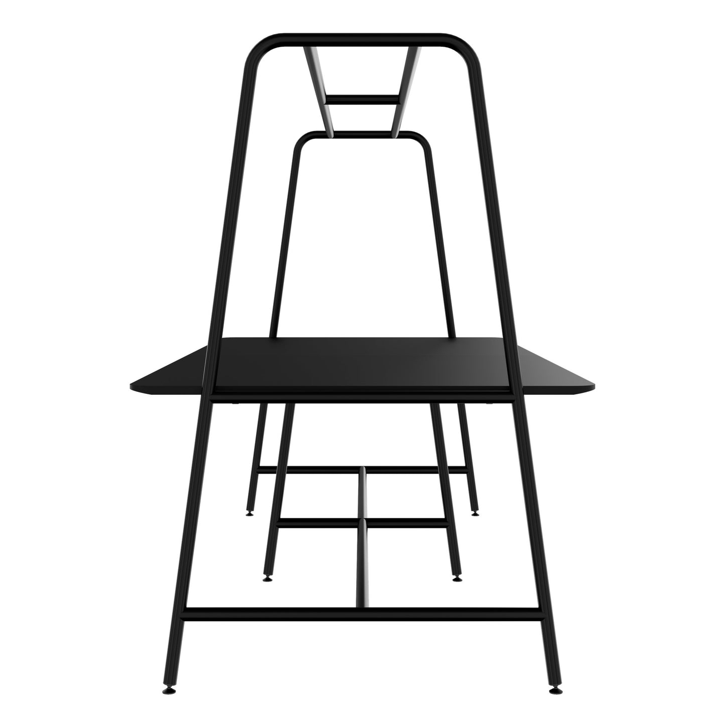 ROUND Multipurpose Tisch | 2400 - 2800 x 740 - 1050 mm, Fenix Schwarz