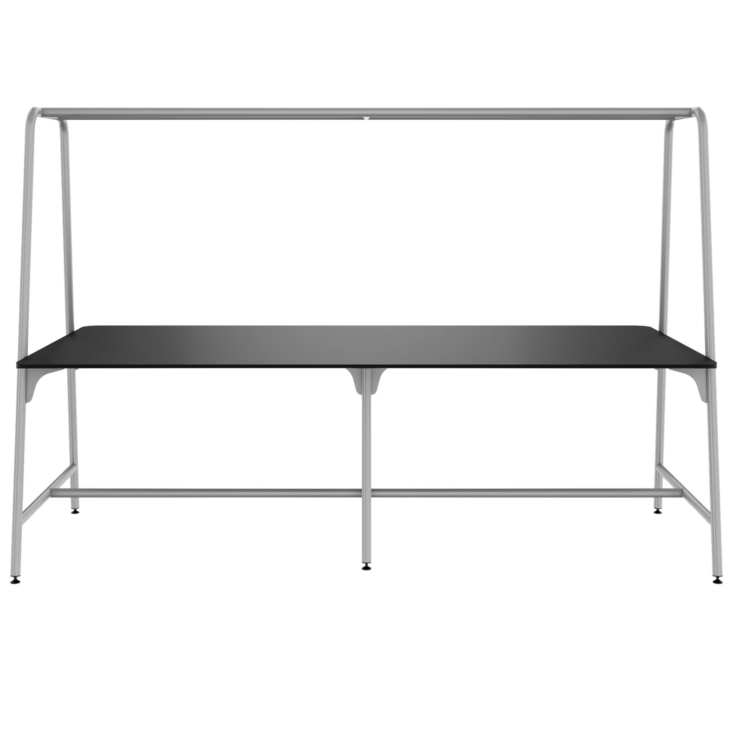 ROUND Multipurpose Tisch | 2400 - 2800 x 740 - 1050 mm, Fenix Schwarz