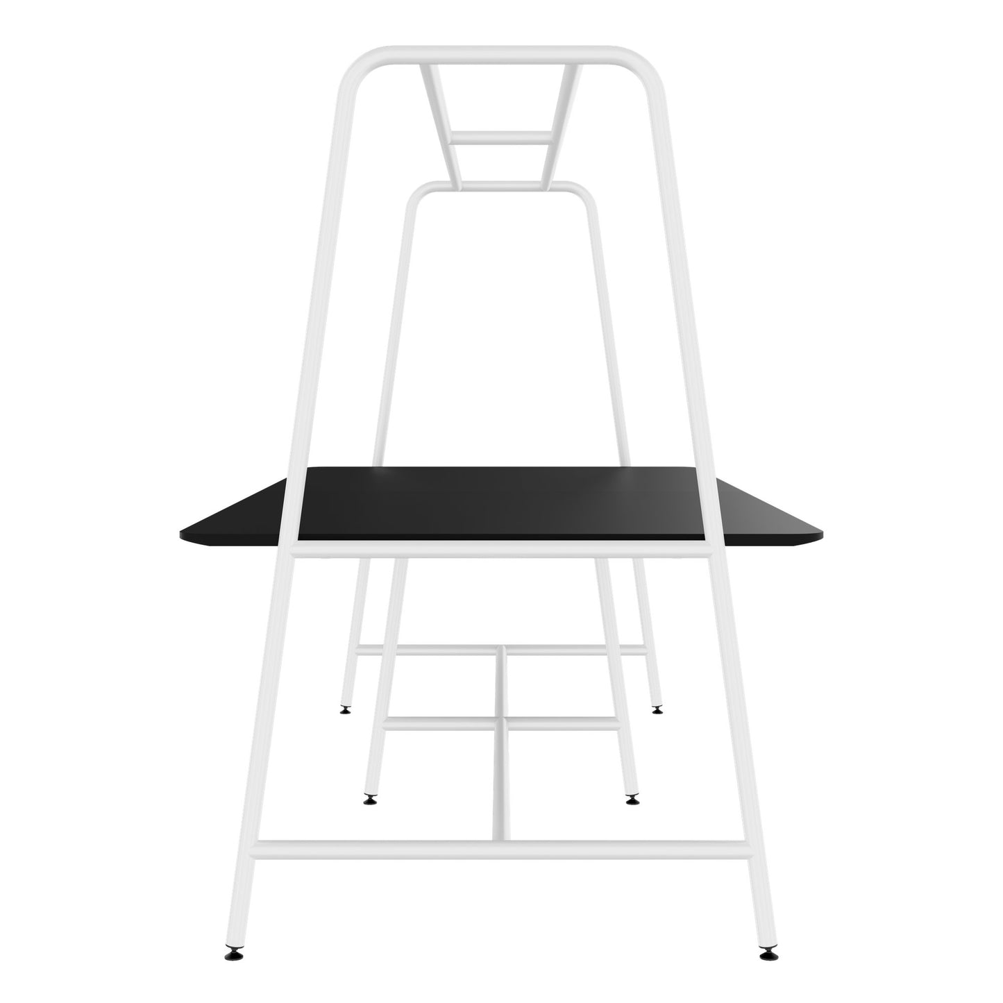 ROUND Multipurpose Tisch | 2400 - 2800 x 740 - 1050 mm, Fenix Schwarz