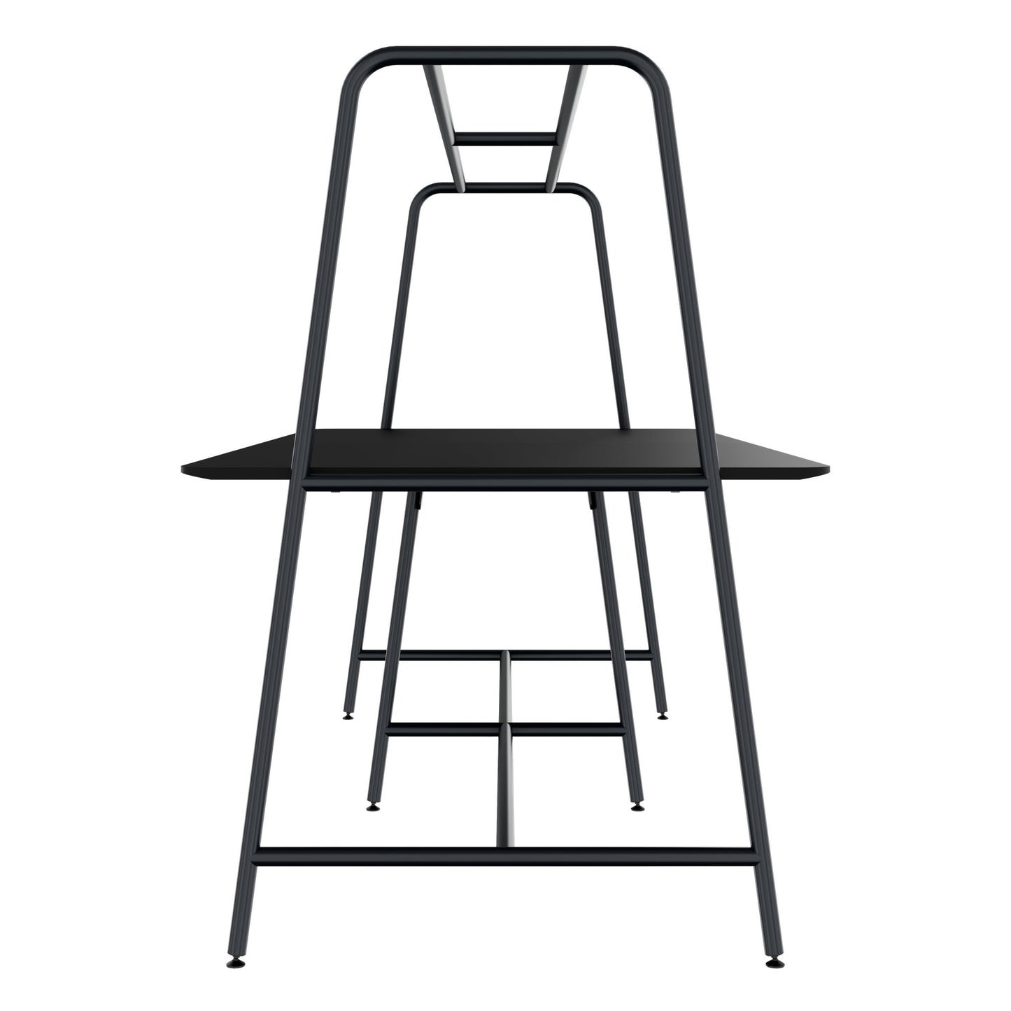 ROUND Multipurpose Tisch | 2400 - 2800 x 740 - 1050 mm, Fenix Schwarz