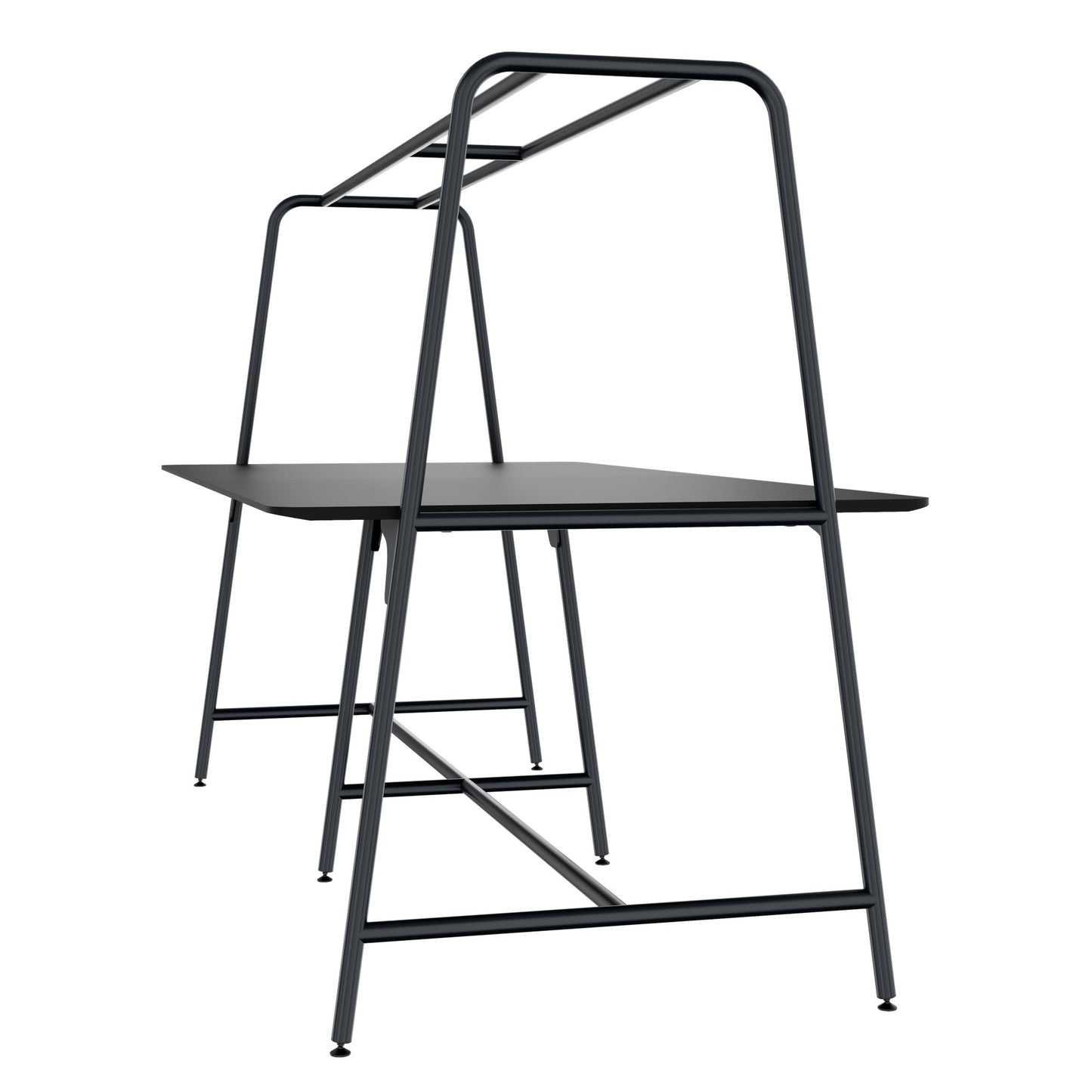 ROUND Multipurpose Tisch | 2400 - 2800 x 740 - 1050 mm, Fenix Schwarz