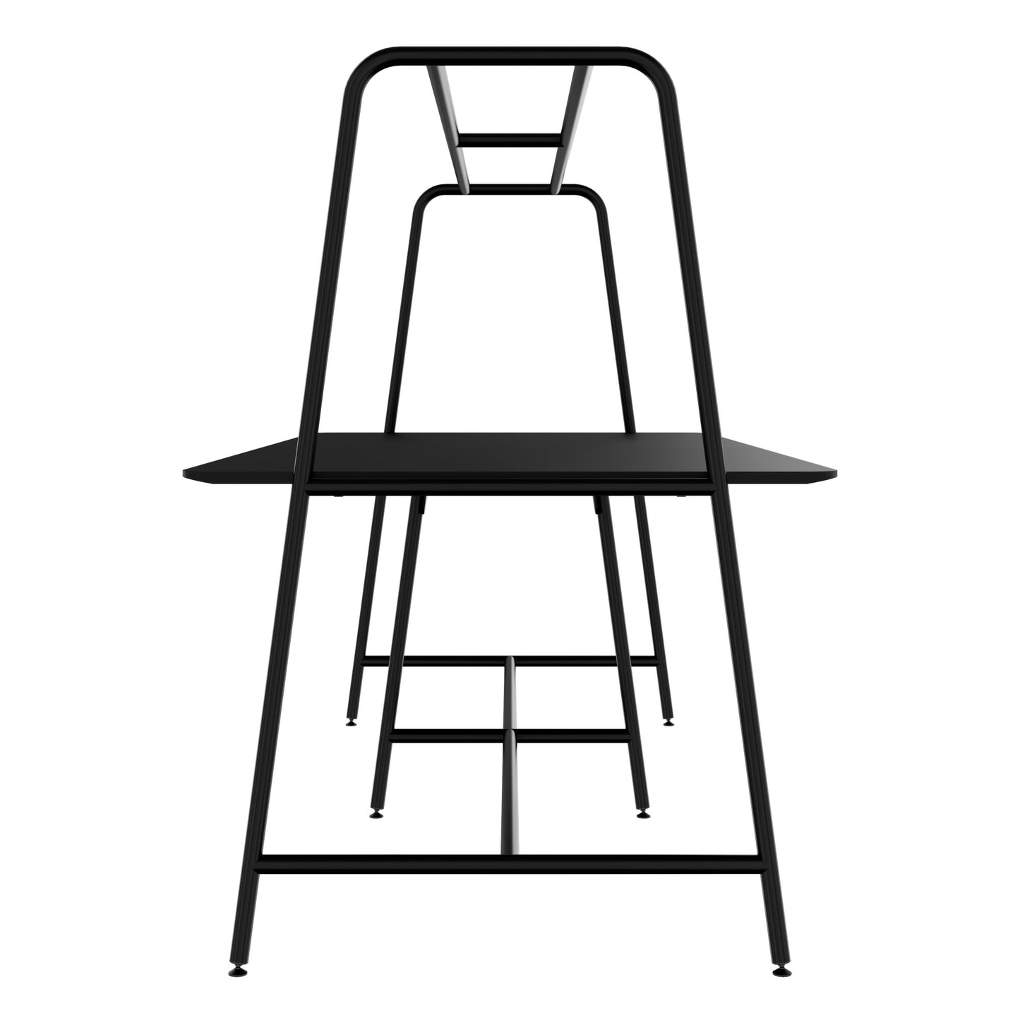 ROUND Multipurpose Tisch | 2400 - 2800 x 740 - 1050 mm, Fenix Schwarz