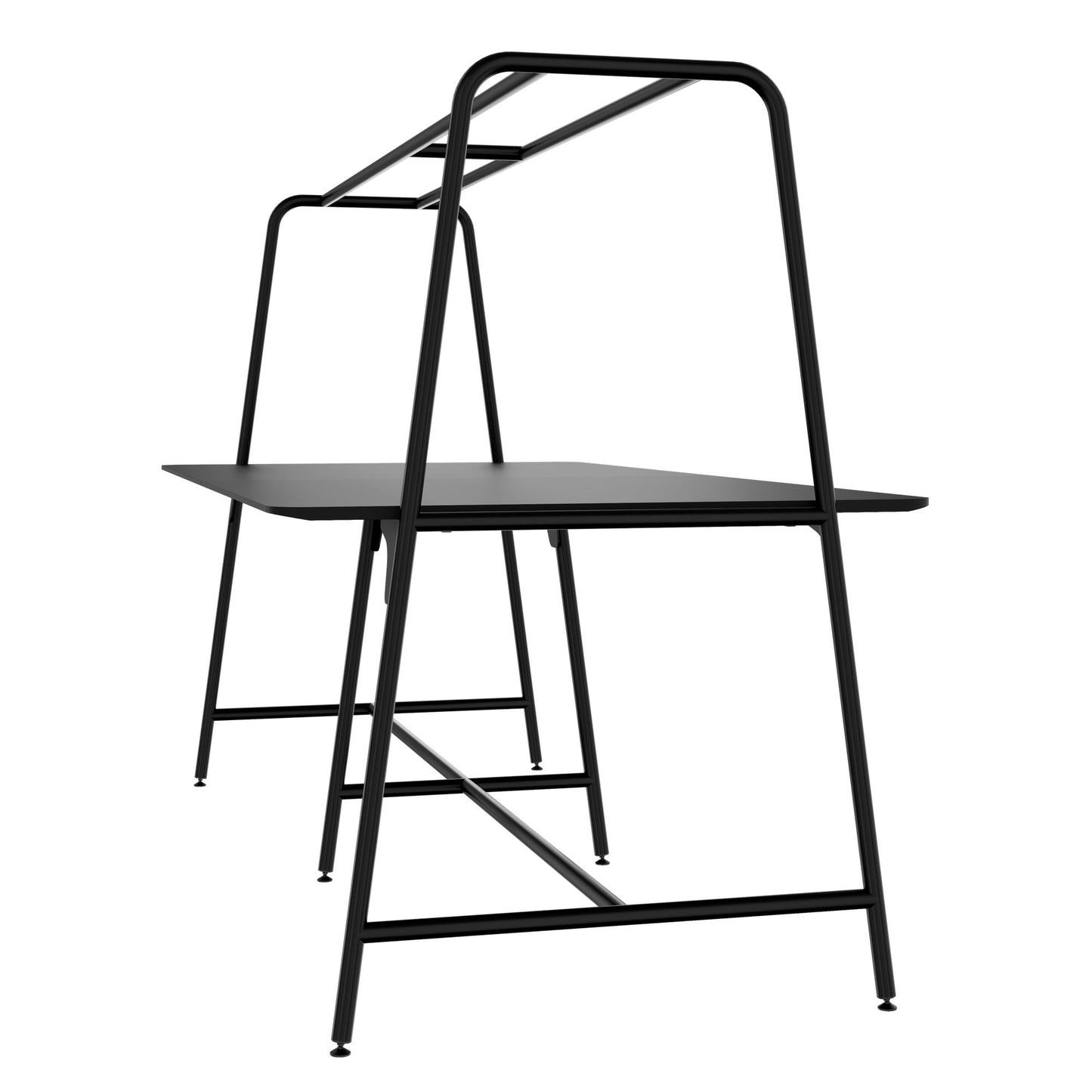 ROUND Multipurpose Tisch | 2400 - 2800 x 740 - 1050 mm, Fenix Schwarz
