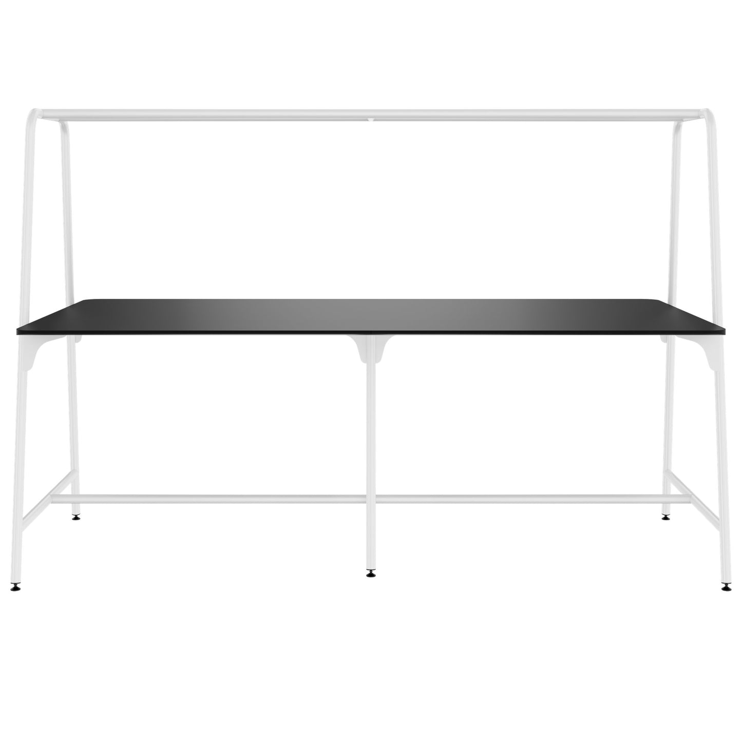 ROUND Multipurpose Tisch | 2400 - 2800 x 740 - 1050 mm, Fenix Schwarz