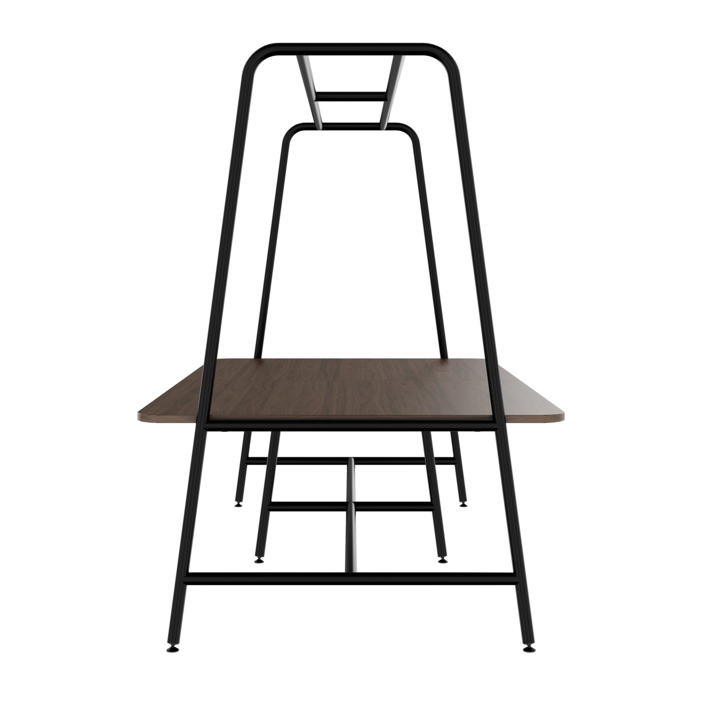 Round multipurpose table | 2400 - 2800 x 740 - 1050 mm, walnut