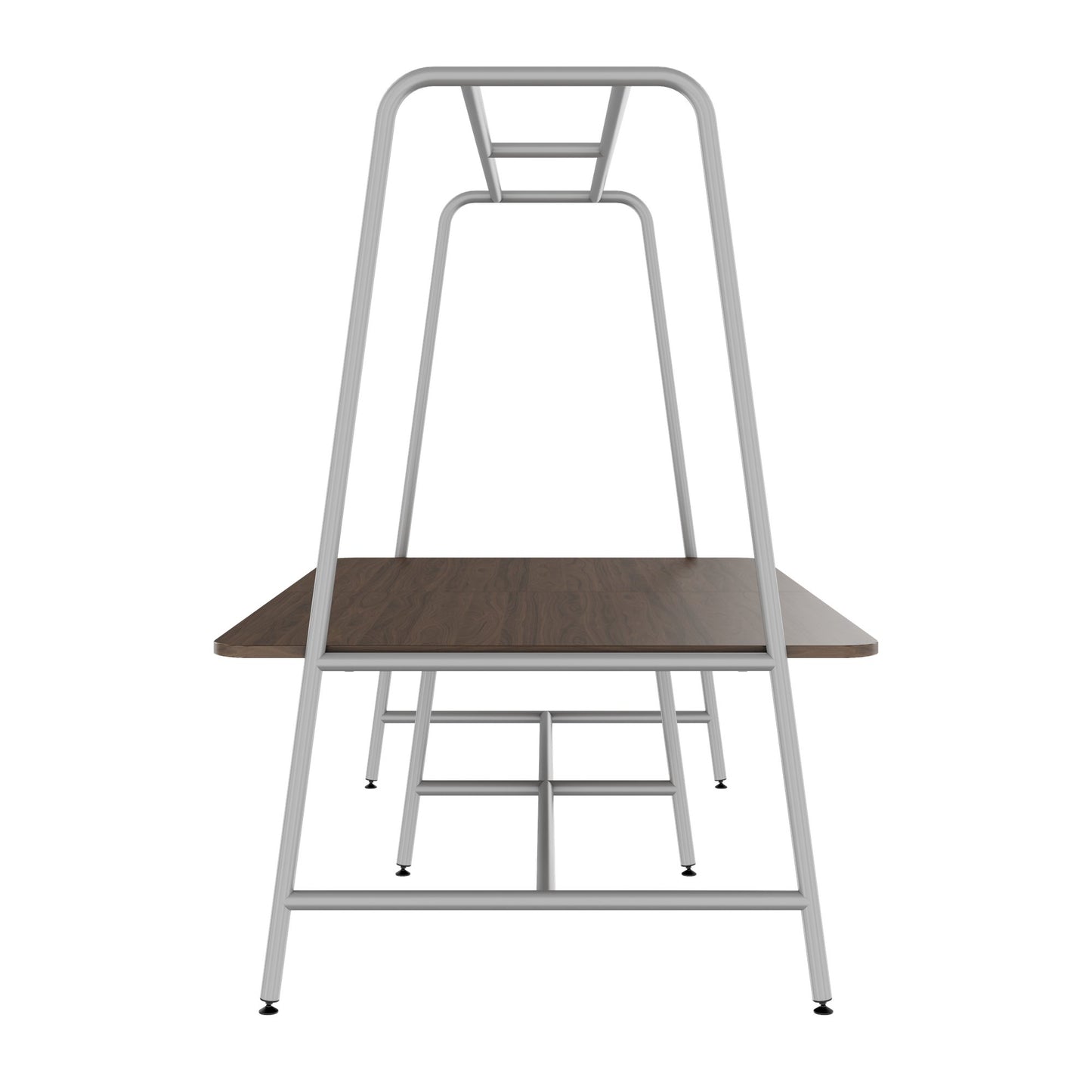 Round multipurpose table | 2400 - 2800 x 740 - 1050 mm, walnut