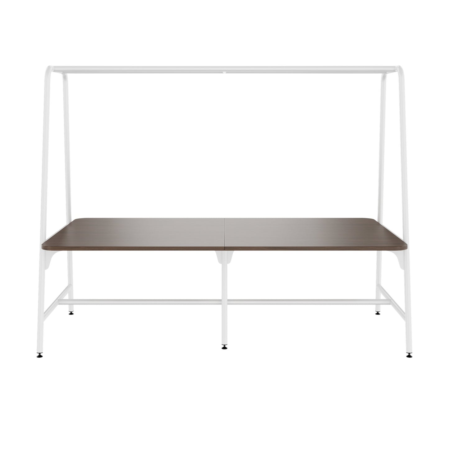 Round multipurpose table | 2400 - 2800 x 740 - 1050 mm, walnut