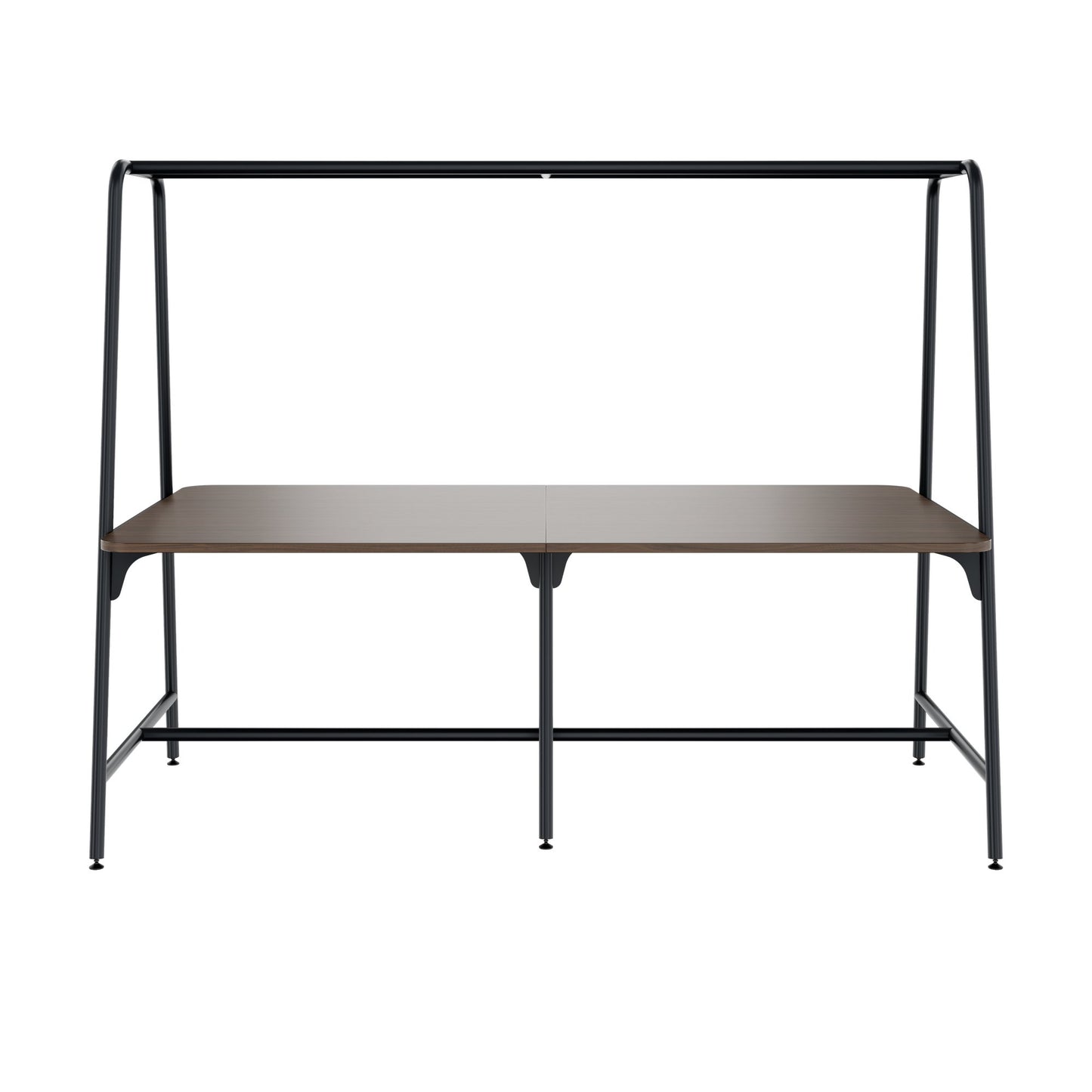 Round multipurpose table | 2400 - 2800 x 740 - 1050 mm, walnut