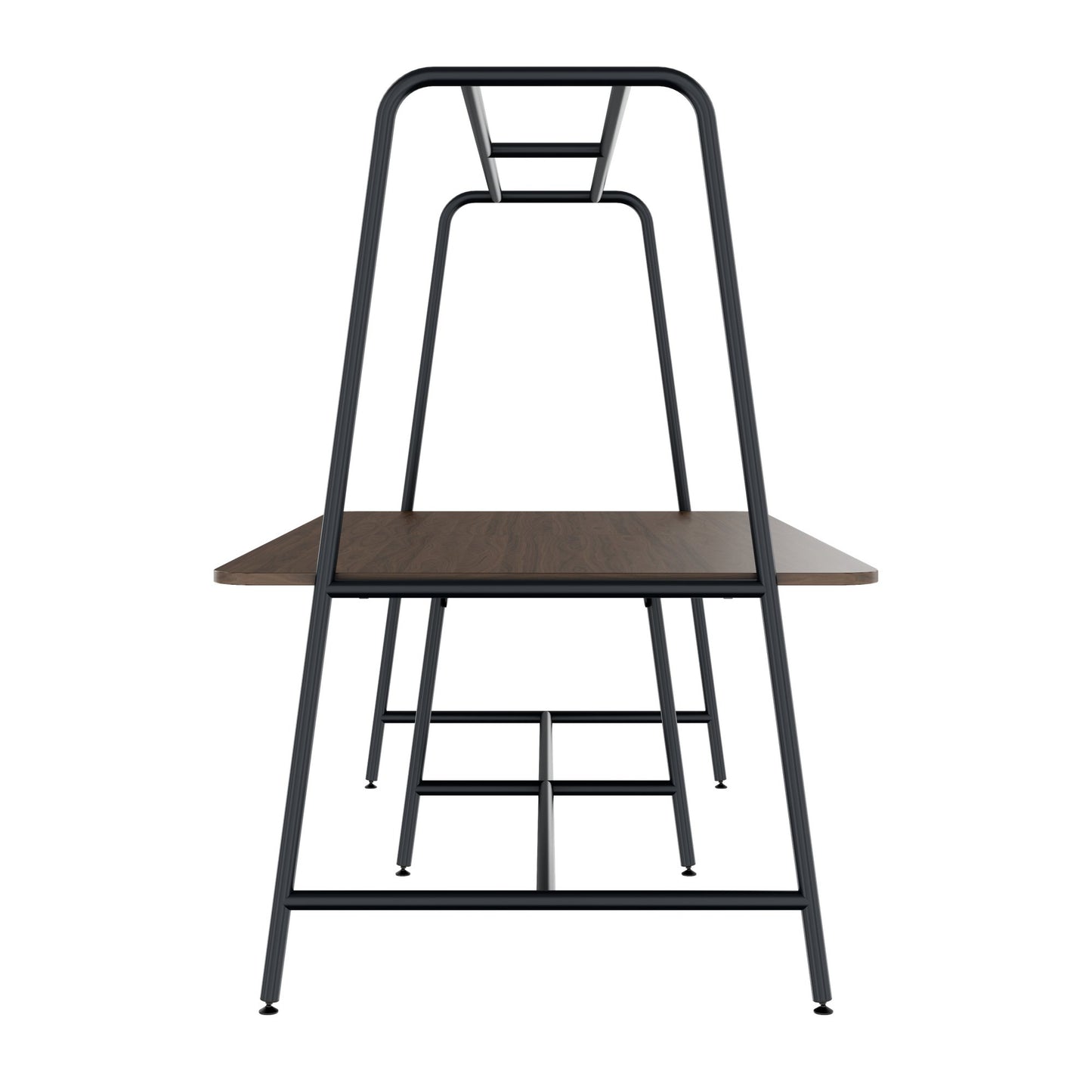 Round multipurpose table | 2400 - 2800 x 740 - 1050 mm, walnut