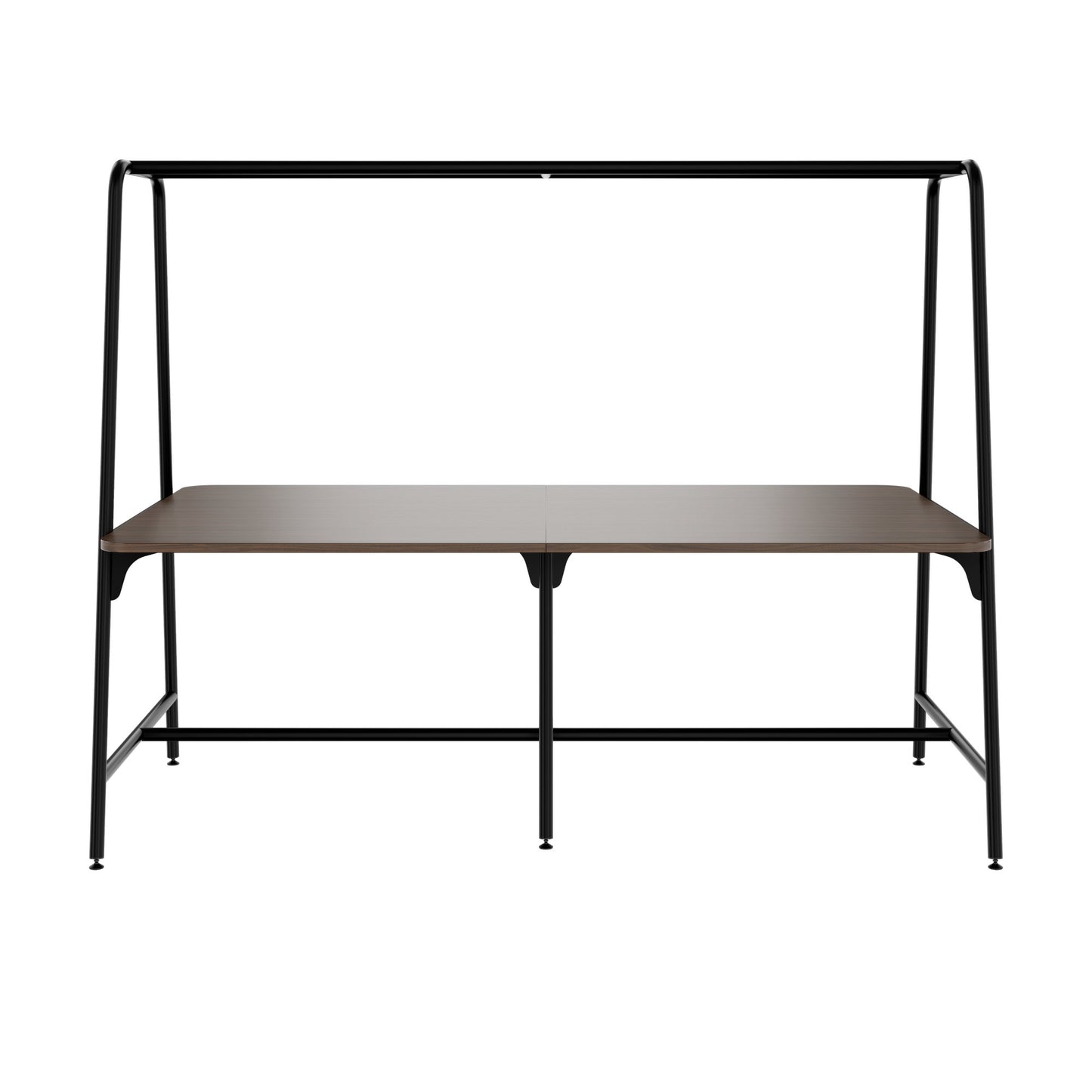 Round multipurpose table | 2400 - 2800 x 740 - 1050 mm, walnut