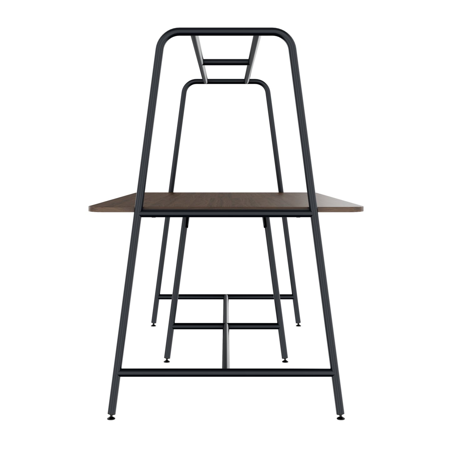 Round multipurpose table | 2400 - 2800 x 740 - 1050 mm, walnut