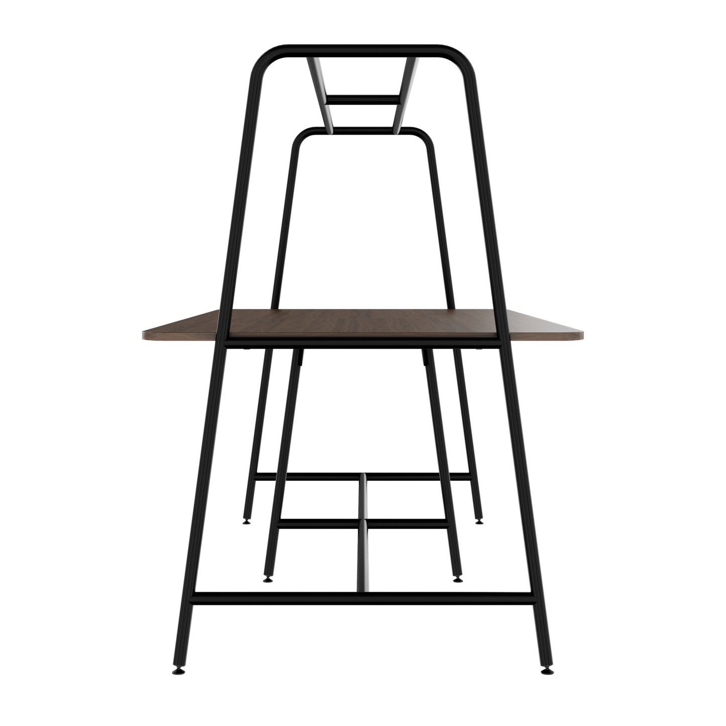 Round multipurpose table | 2400 - 2800 x 740 - 1050 mm, walnut