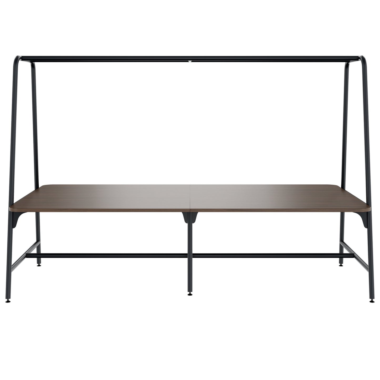 Round multipurpose table | 2400 - 2800 x 740 - 1050 mm, walnut