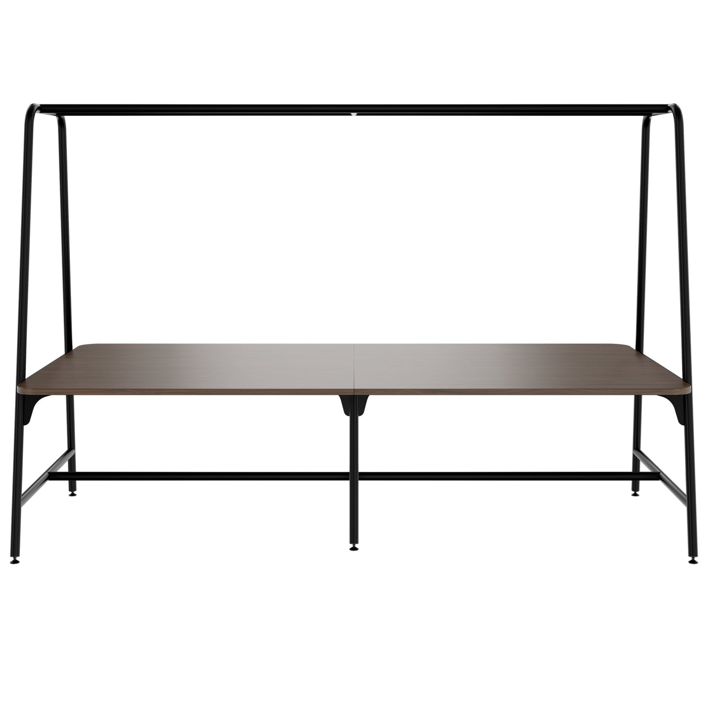 Round multipurpose table | 2400 - 2800 x 740 - 1050 mm, walnut