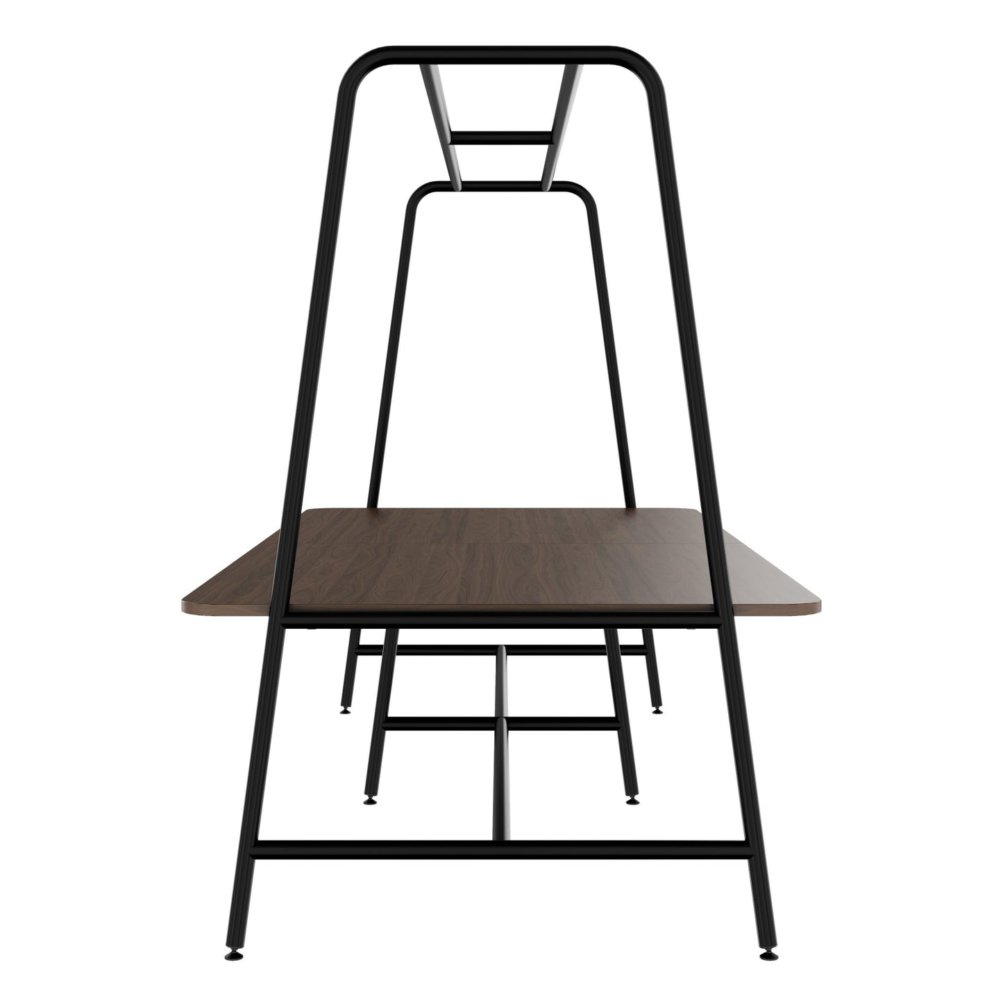 Round multipurpose table | 2400 - 2800 x 740 - 1050 mm, walnut
