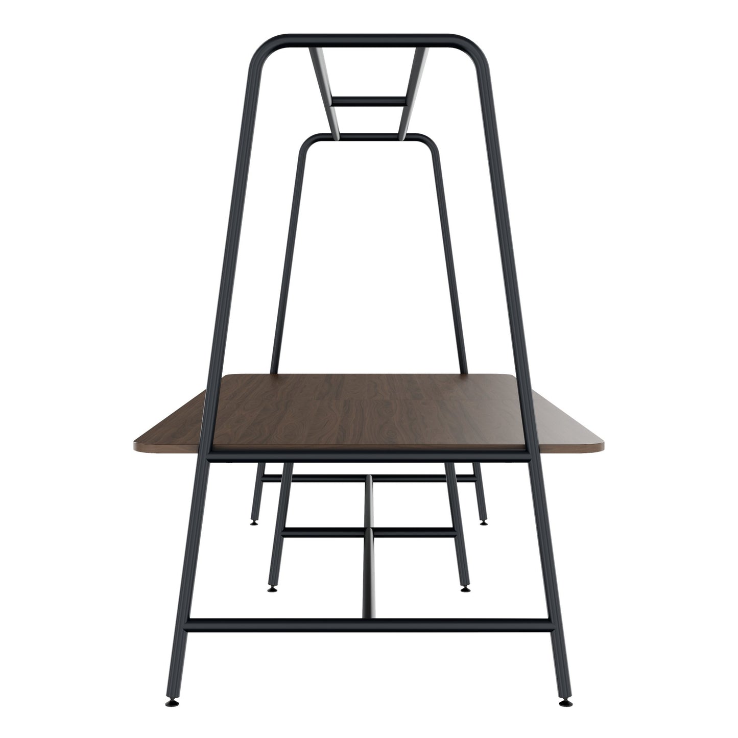 Round multipurpose table | 2400 - 2800 x 740 - 1050 mm, walnut