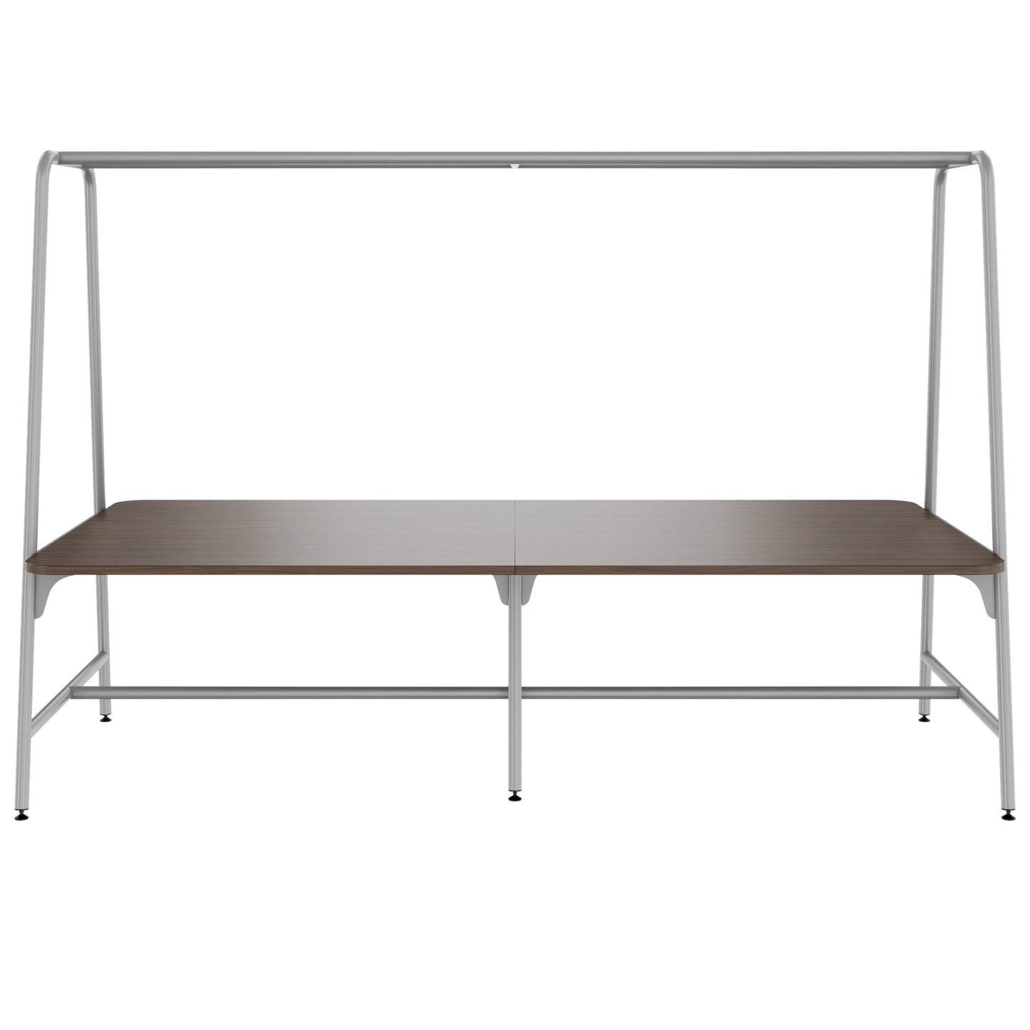 Round multipurpose table | 2400 - 2800 x 740 - 1050 mm, walnut