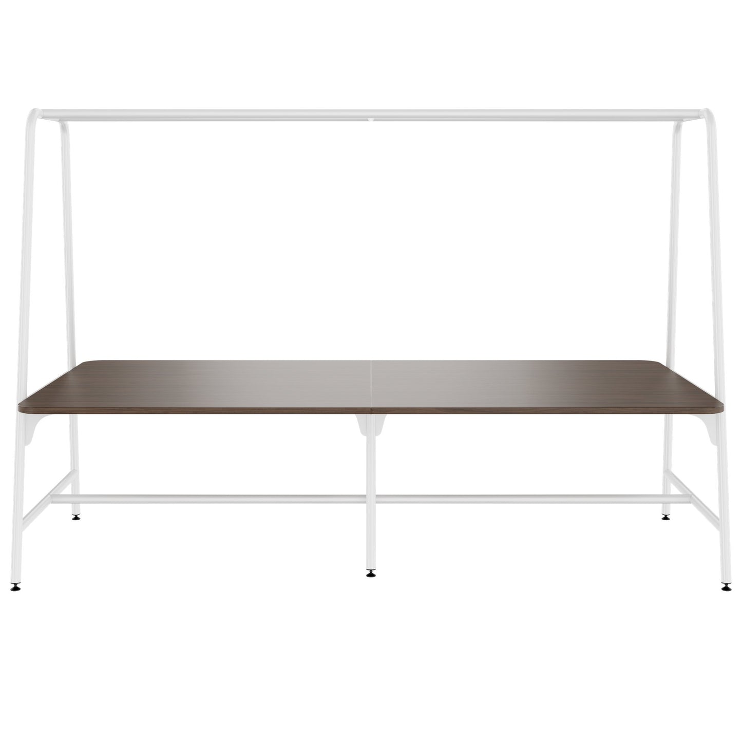 Round multipurpose table | 2400 - 2800 x 740 - 1050 mm, walnut