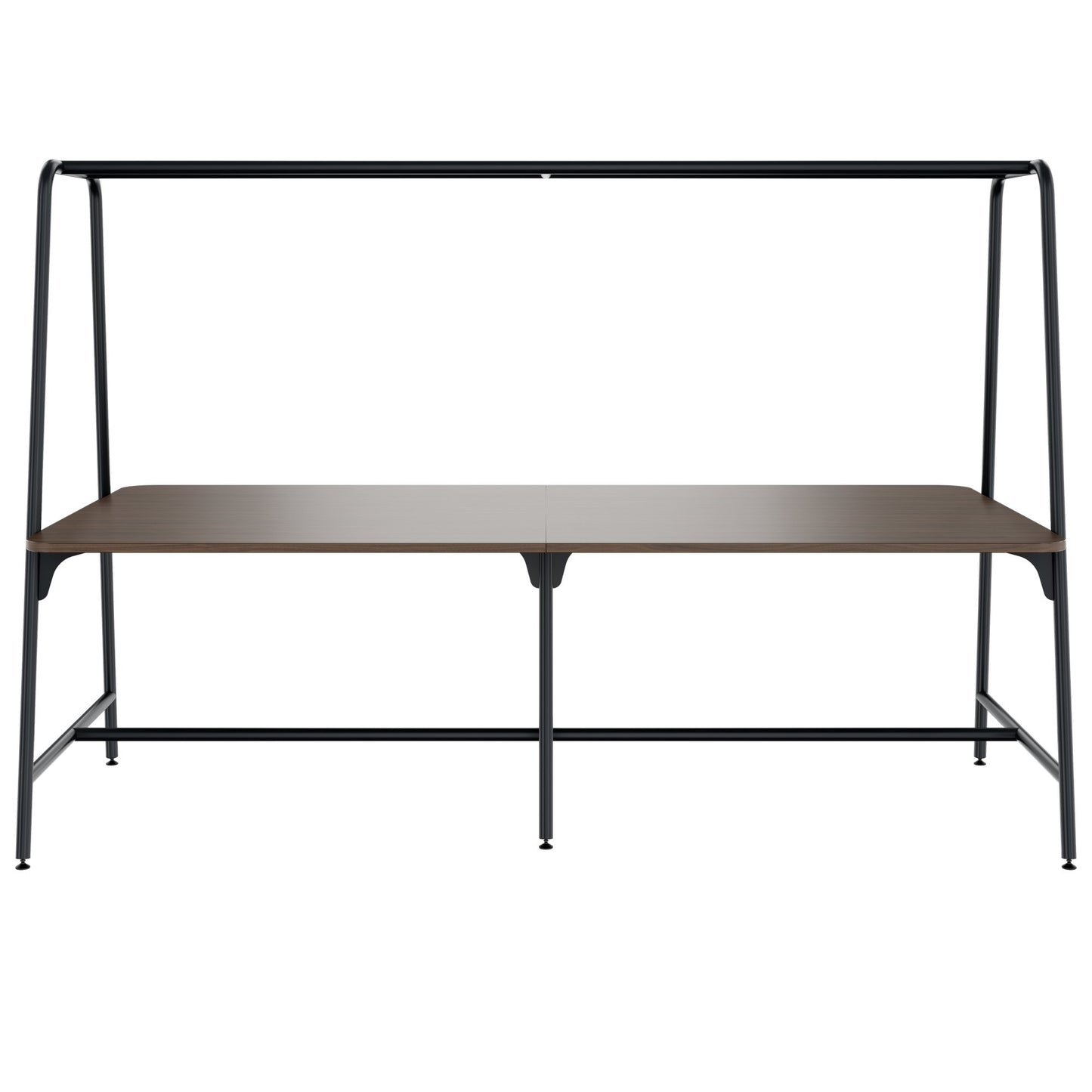 Round multipurpose table | 2400 - 2800 x 740 - 1050 mm, walnut