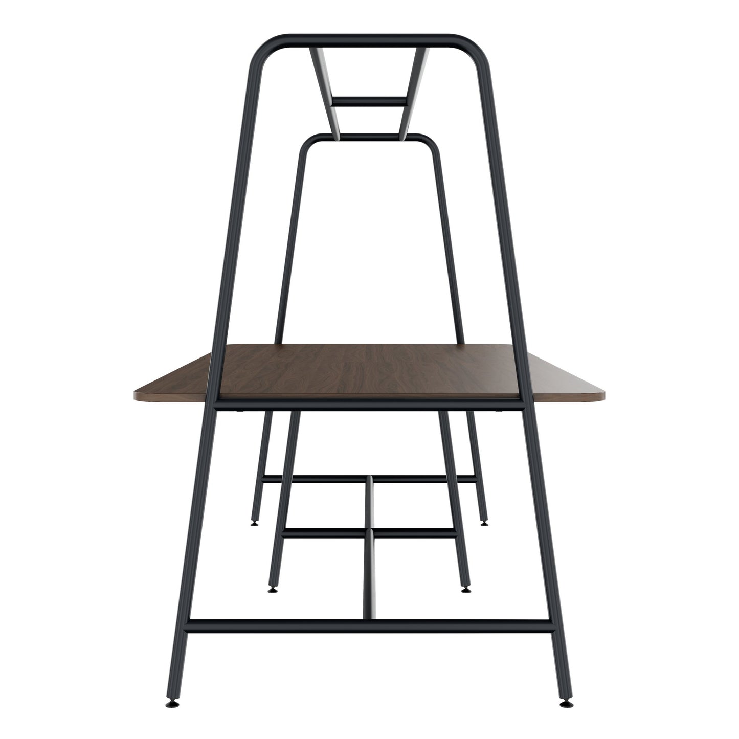 Round multipurpose table | 2400 - 2800 x 740 - 1050 mm, walnut