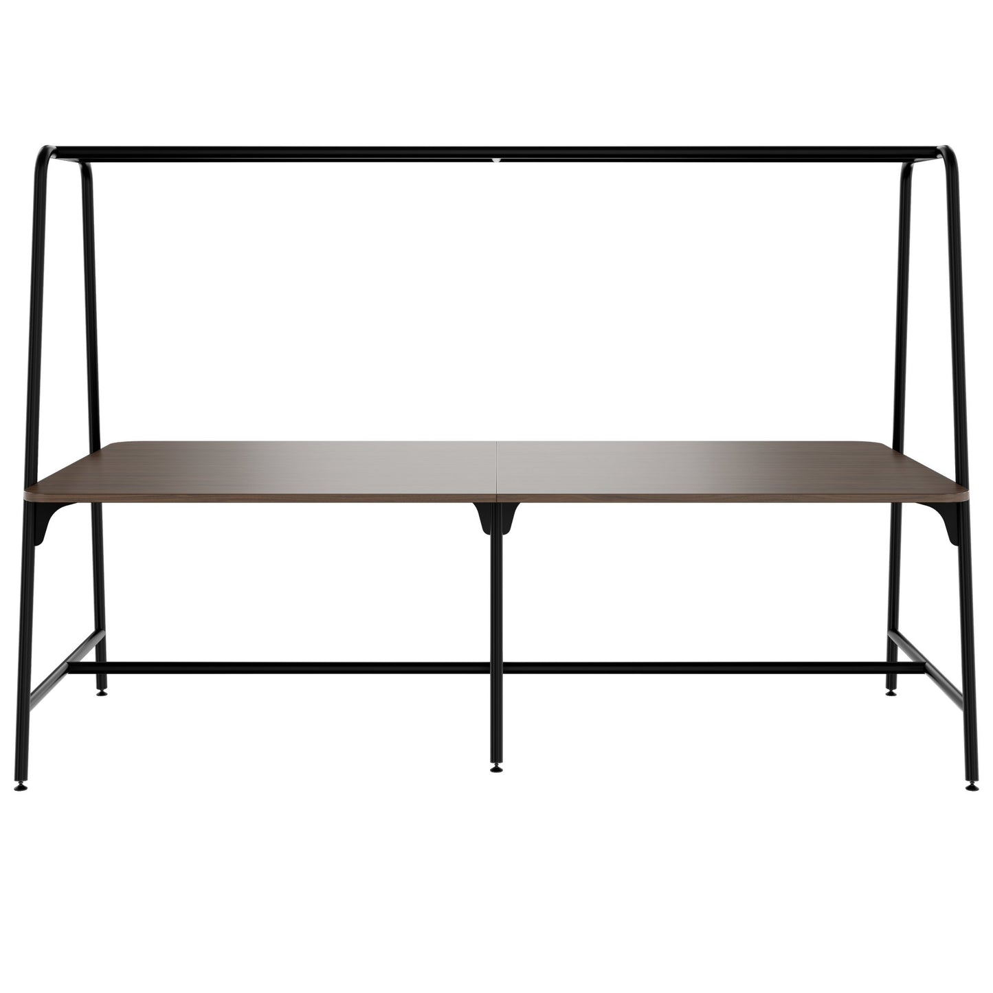 Round multipurpose table | 2400 - 2800 x 740 - 1050 mm, walnut