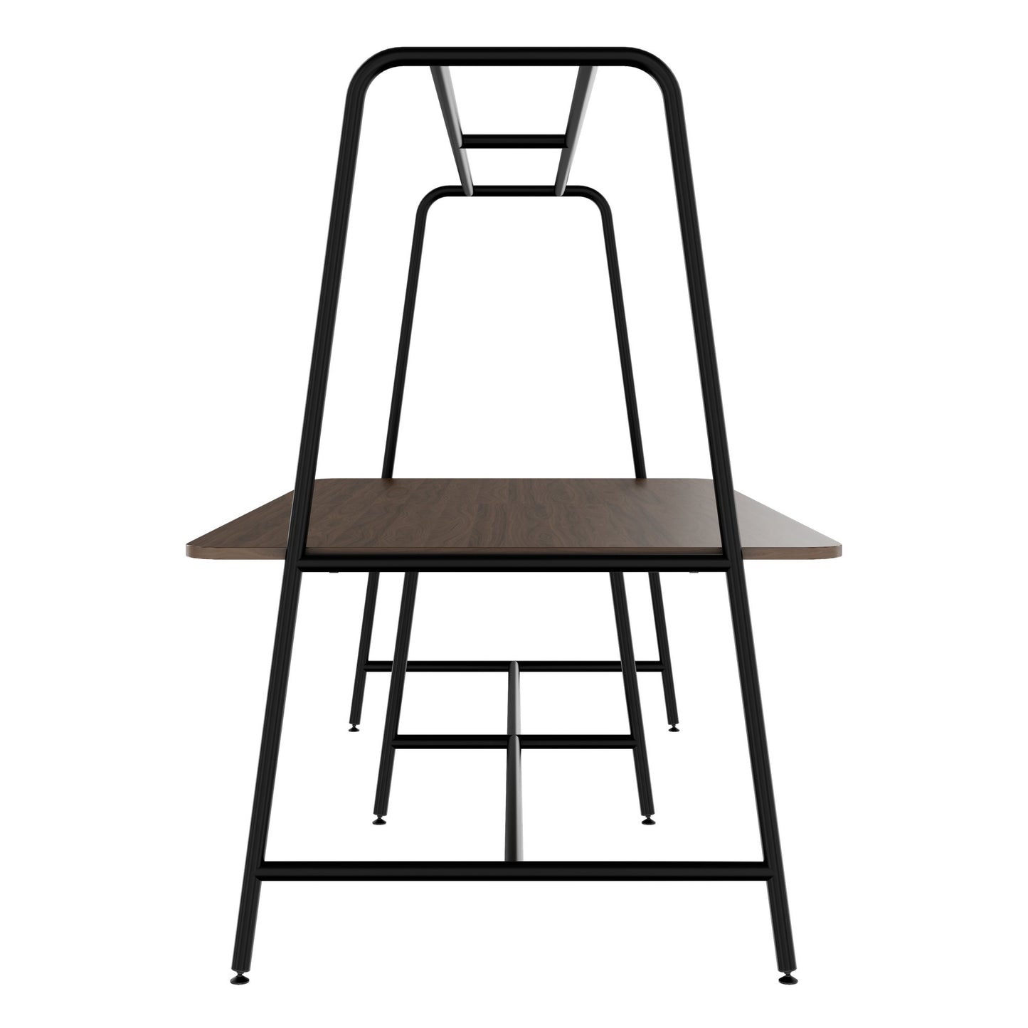 Round multipurpose table | 2400 - 2800 x 740 - 1050 mm, walnut