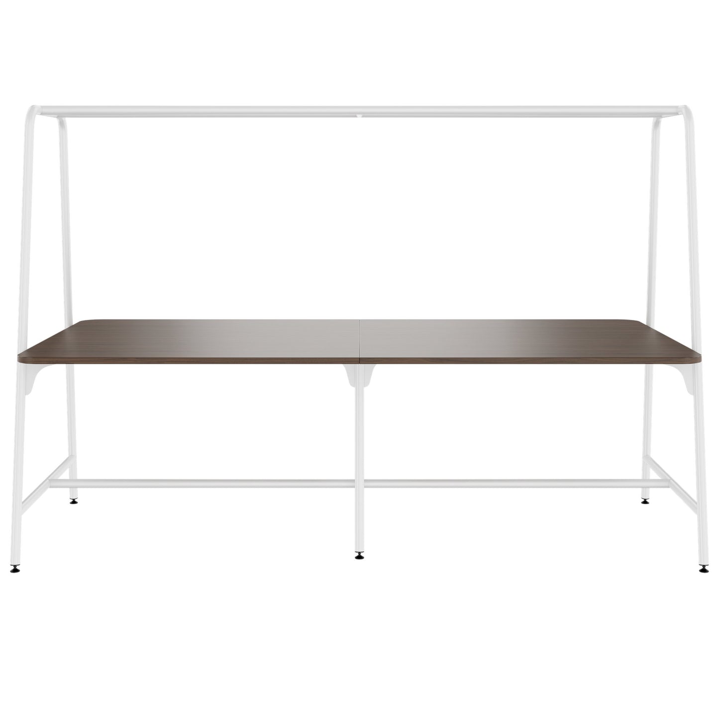 Round multipurpose table | 2400 - 2800 x 740 - 1050 mm, walnut