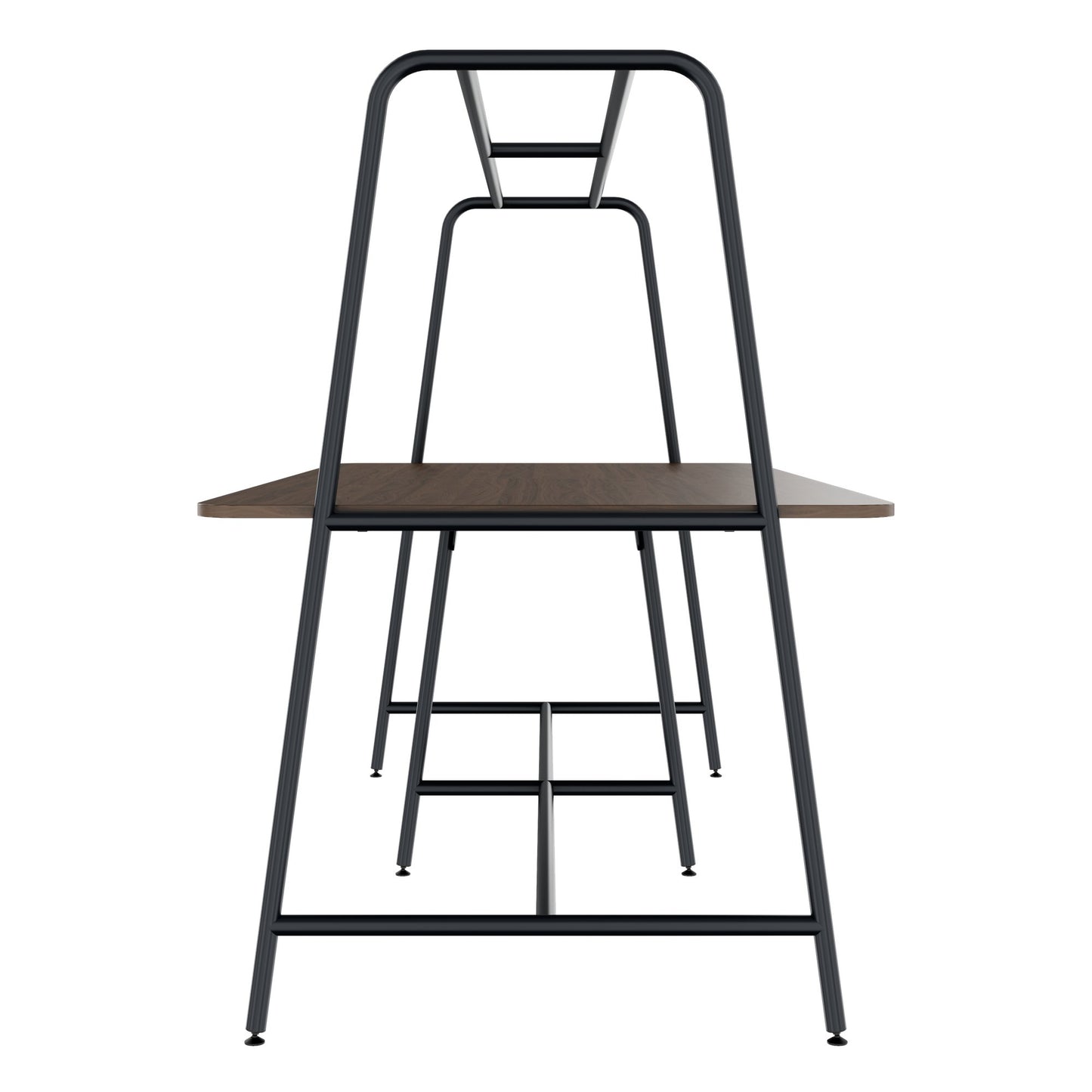 Round multipurpose table | 2400 - 2800 x 740 - 1050 mm, walnut