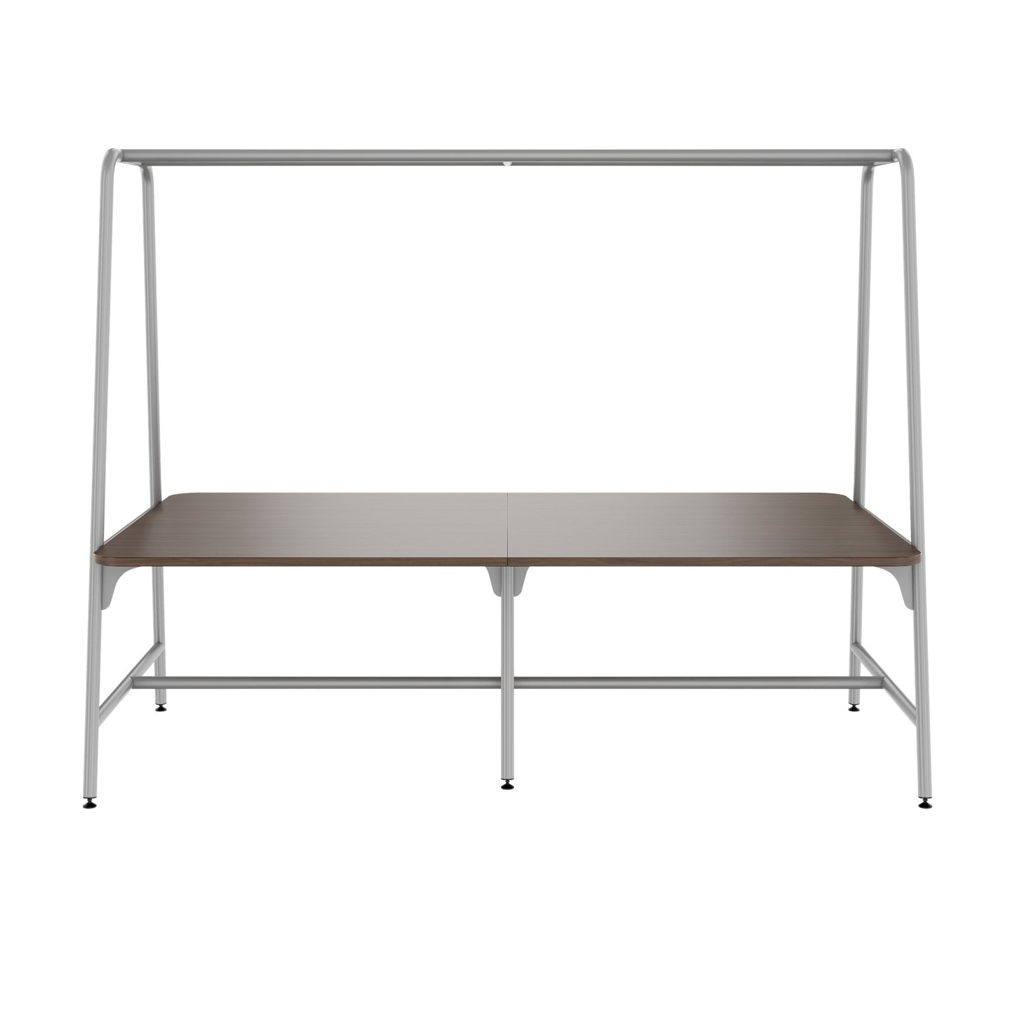 Round multipurpose table | 2400 - 2800 x 740 - 1050 mm, walnut