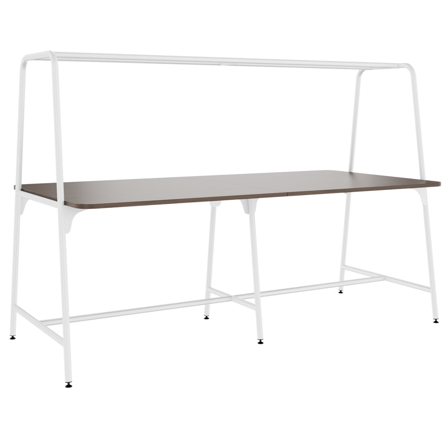 Round multipurpose table | 2400 - 2800 x 740 - 1050 mm, walnut