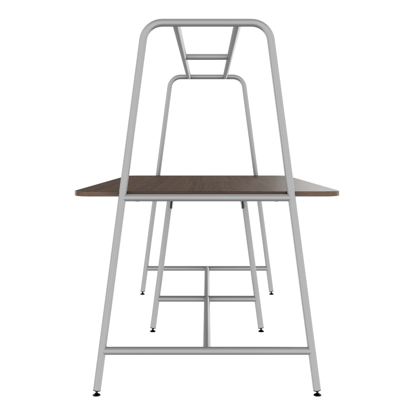 Round multipurpose table | 2400 - 2800 x 740 - 1050 mm, walnut