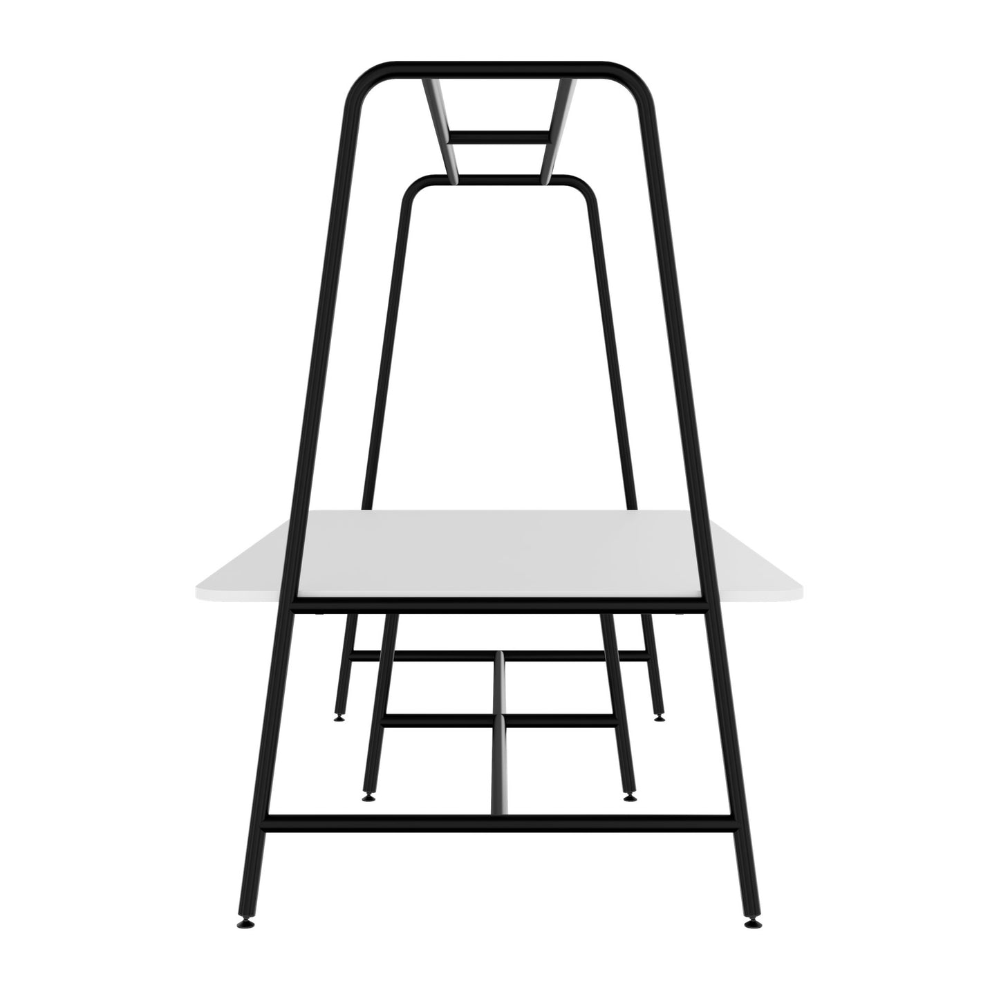 ROUND Multipurpose Tisch | 2400 - 2800  x 740 - 1050 mm, Weiss