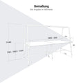 ROUND Multipurpose Tisch | 2400 - 2800 x 740 - 1050 mm, Weiß - 8 Thumbnail Image