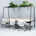 ROUND Multipurpose Tisch | 2400 - 2800 x 740 - 1050 mm, Weiß - 10 Thumbnail Image