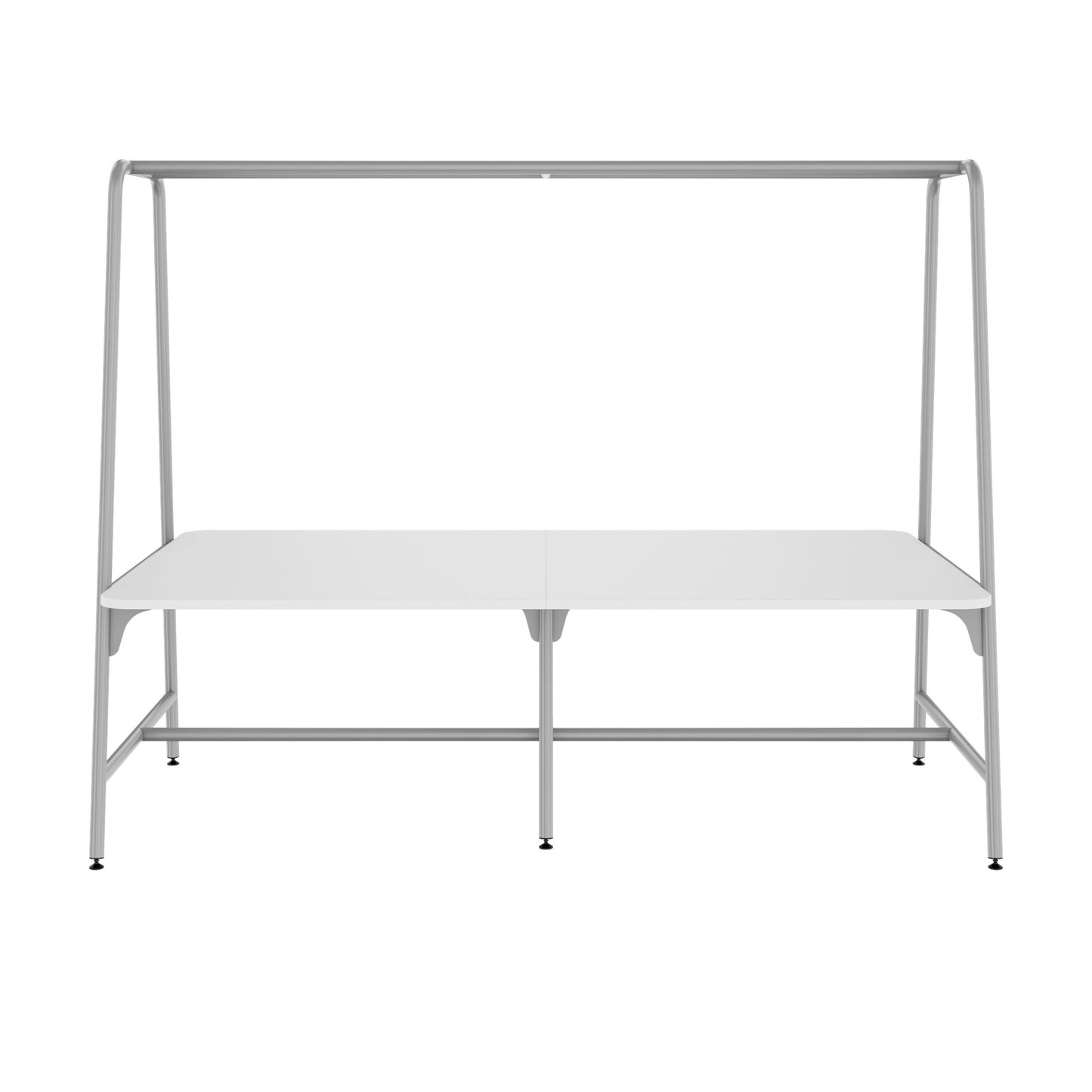 ROUND Multipurpose Tisch | 2400 - 2800  x 740 - 1050 mm, Weiss