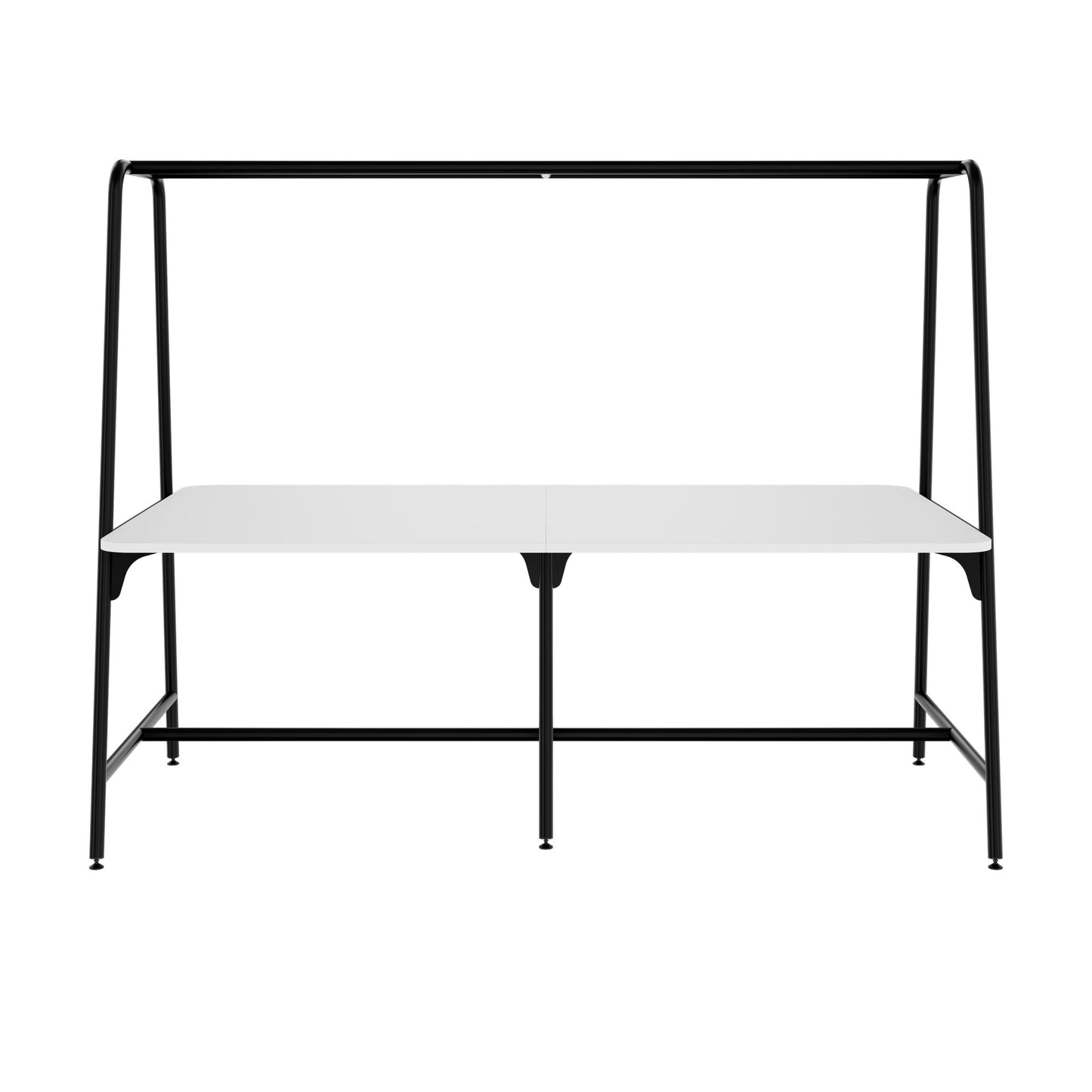 ROUND Multipurpose Tisch | 2400 - 2800  x 740 - 1050 mm, Weiss