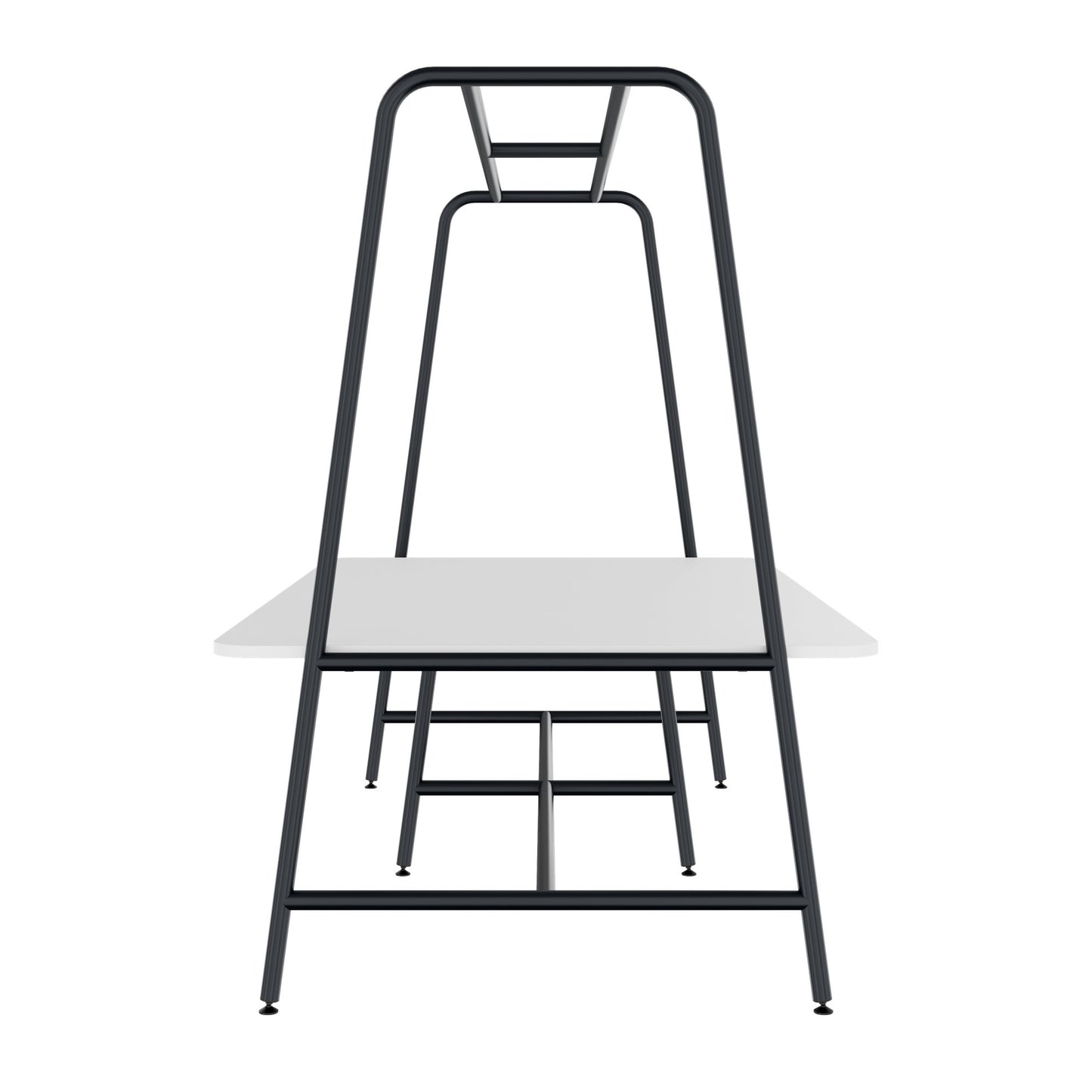 ROUND Multipurpose Tisch | 2400 - 2800  x 740 - 1050 mm, Weiss